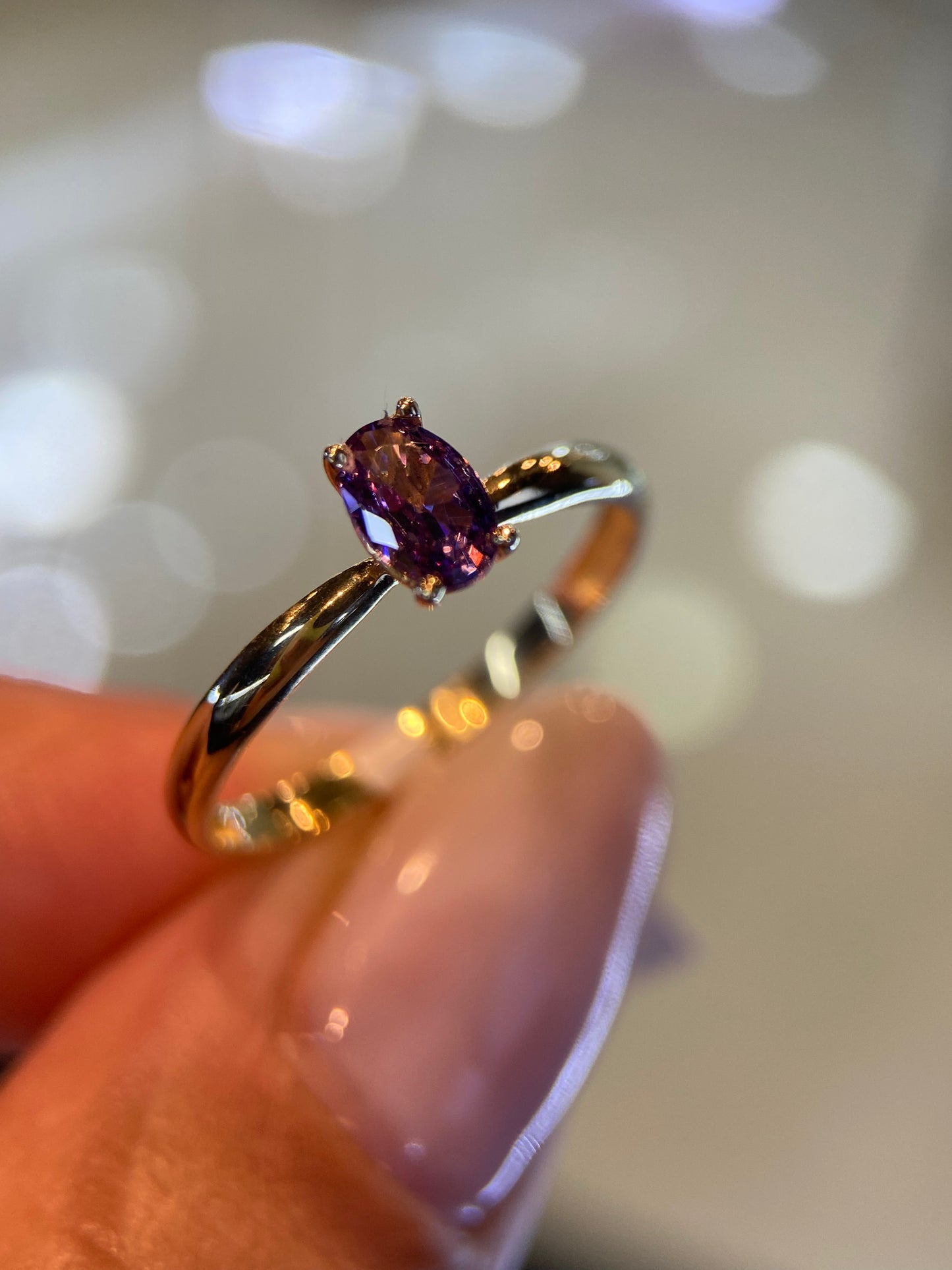 Anillo de compromiso en oro