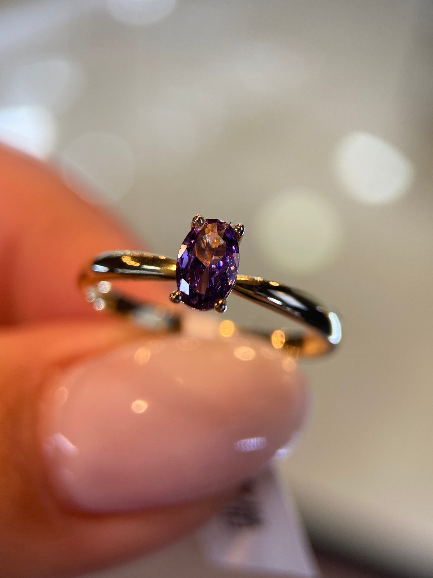 Anillo de compromiso en oro