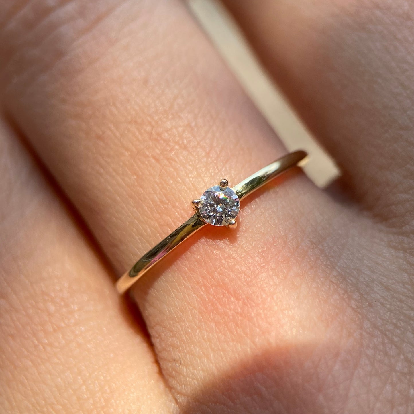 Anillo de compromiso en oro