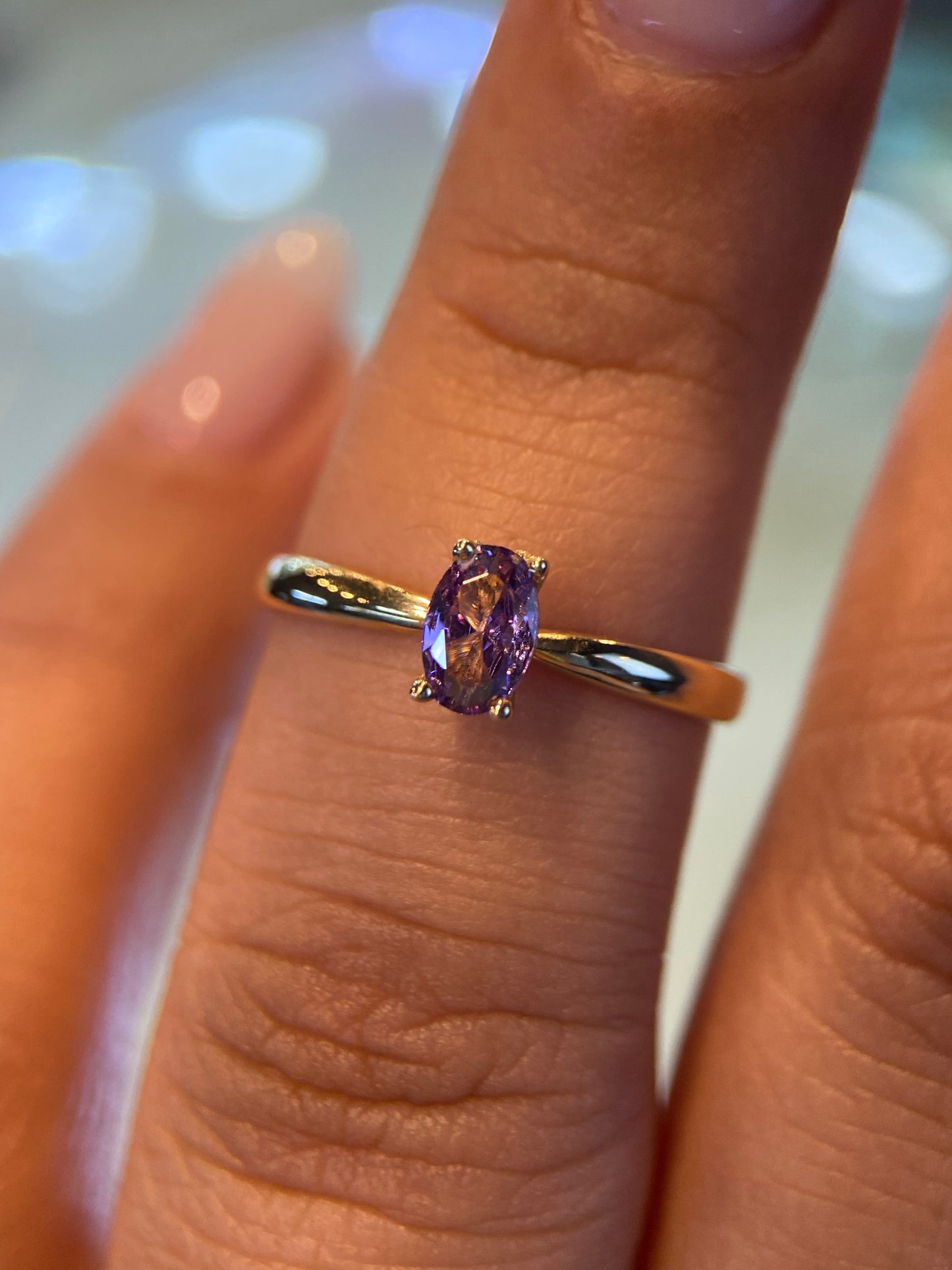 Anillo de compromiso en oro