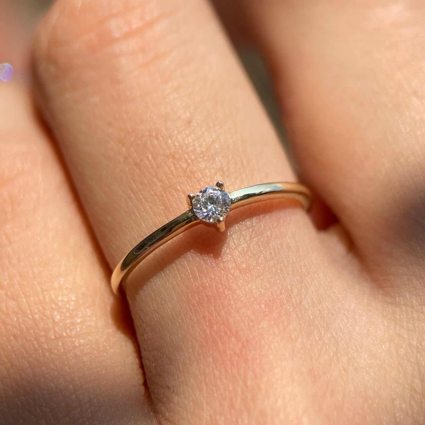 Anillo de compromiso en oro