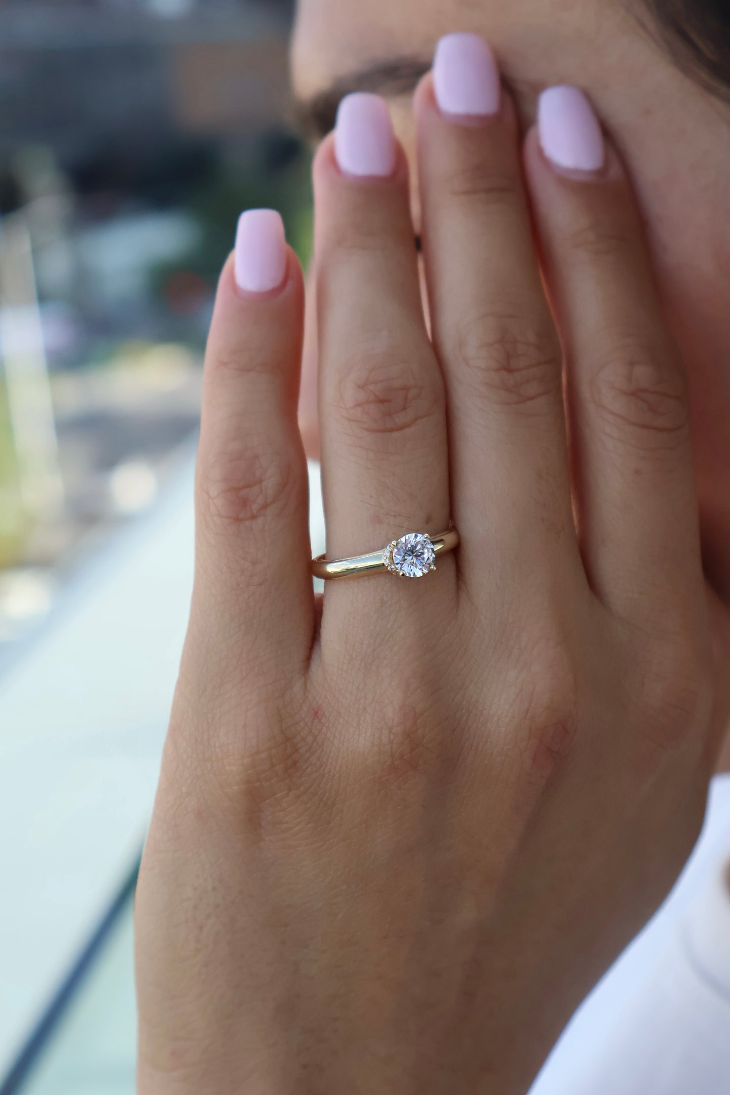 Anillo en Oro Amarillo 14k con Circonia Mod.16001