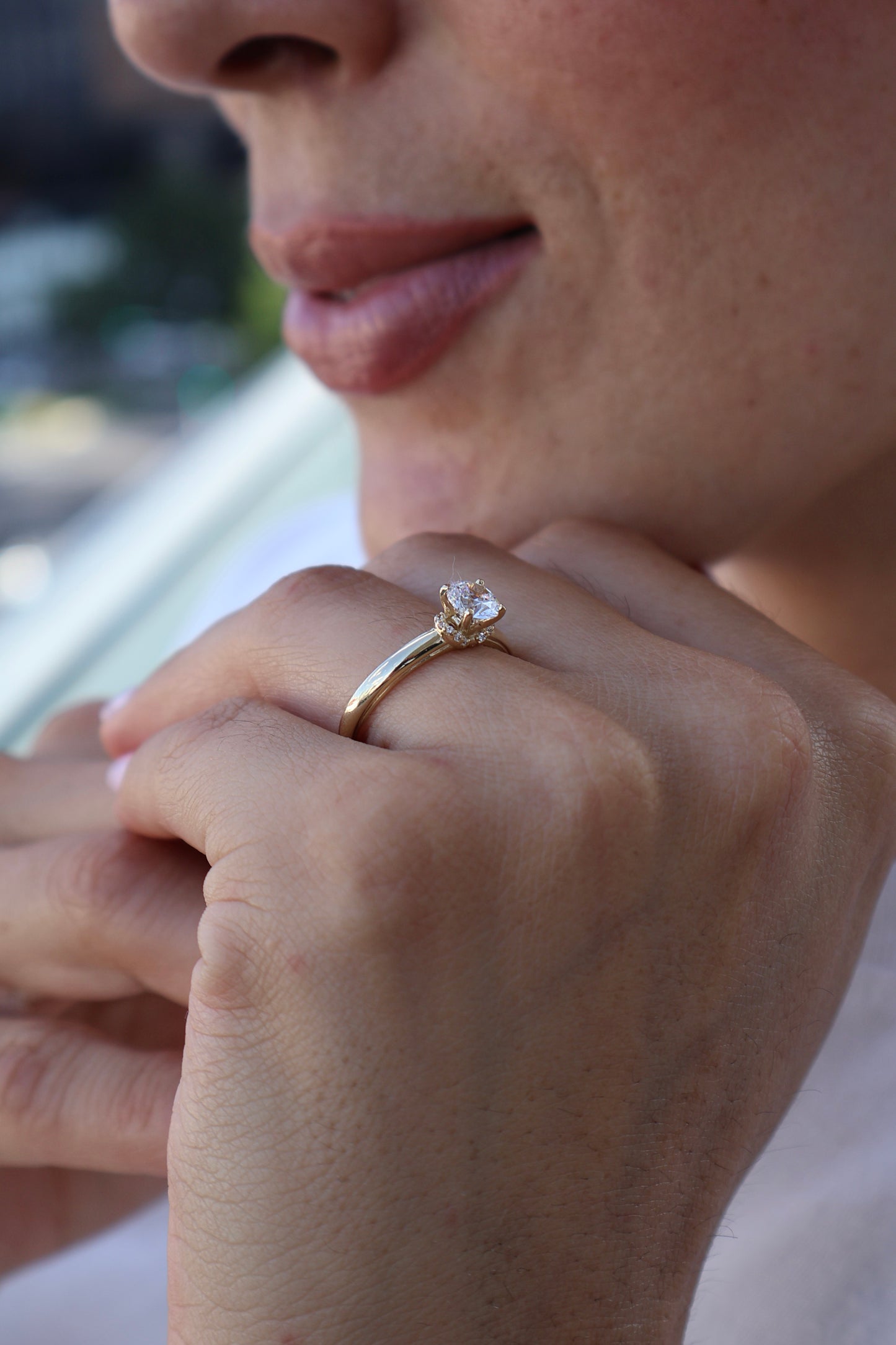 Anillo en Oro Amarillo 14k con Circonia Mod.16001