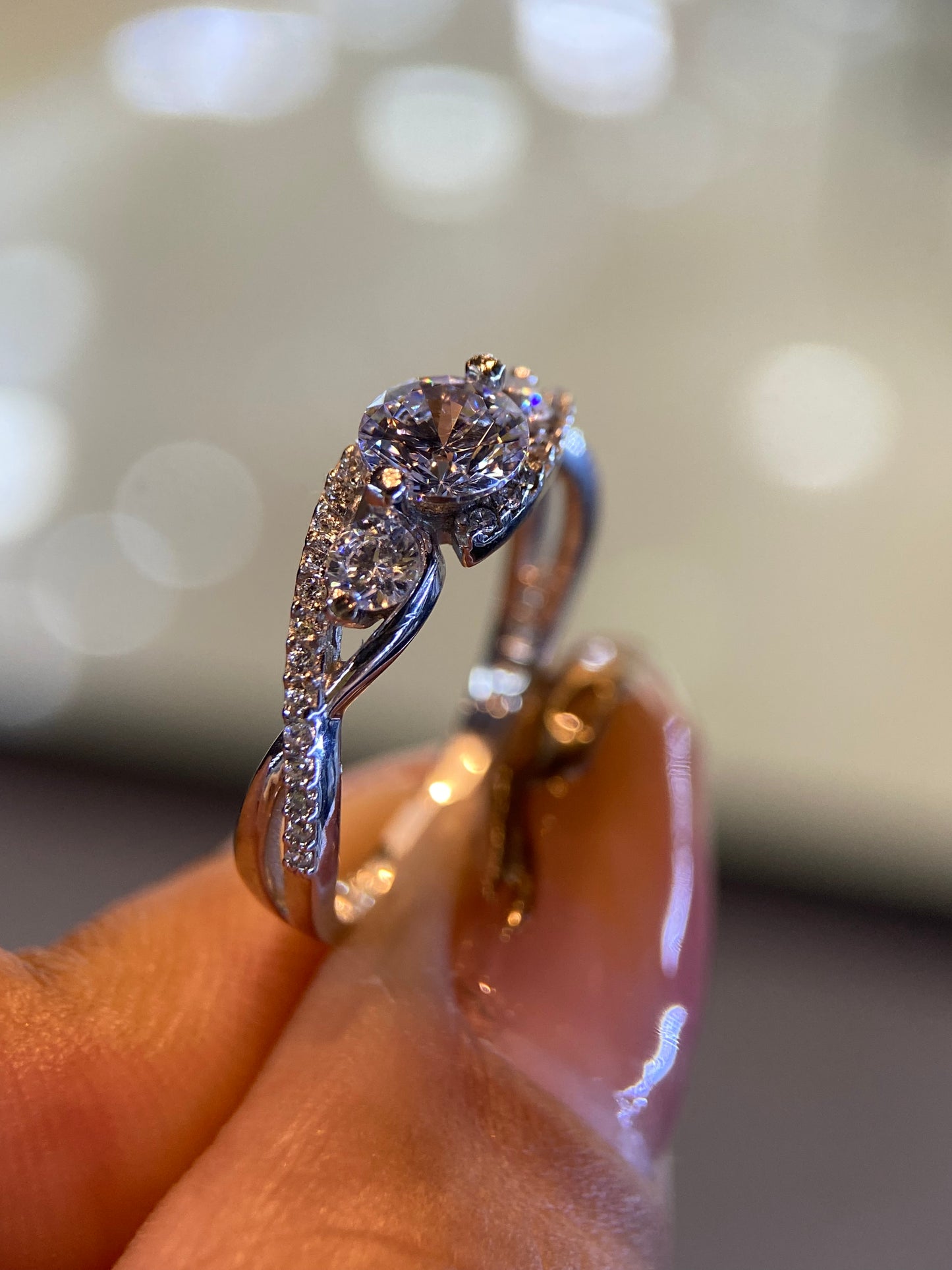 Anillo de compromiso en oro