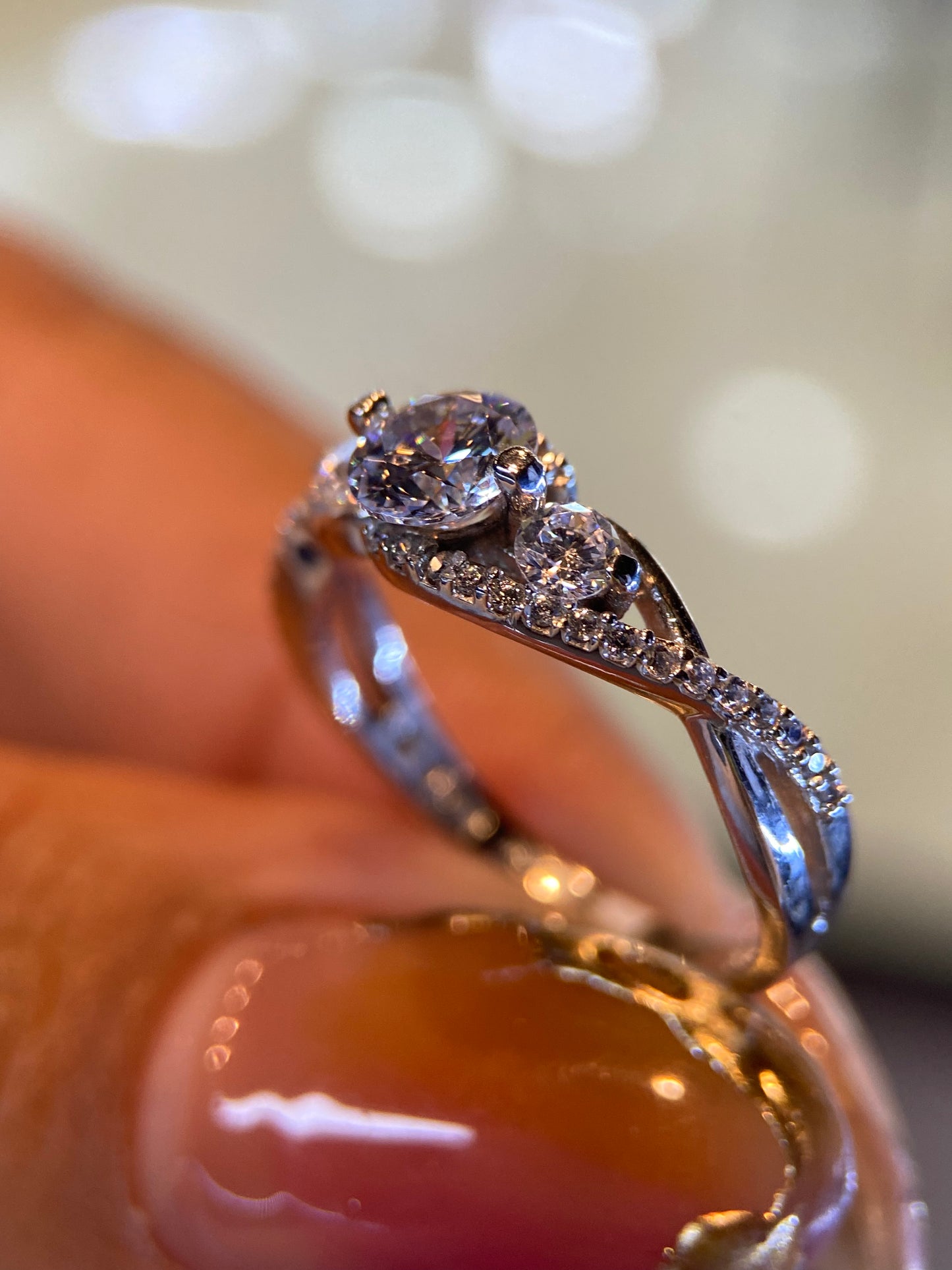 Anillo de compromiso en oro