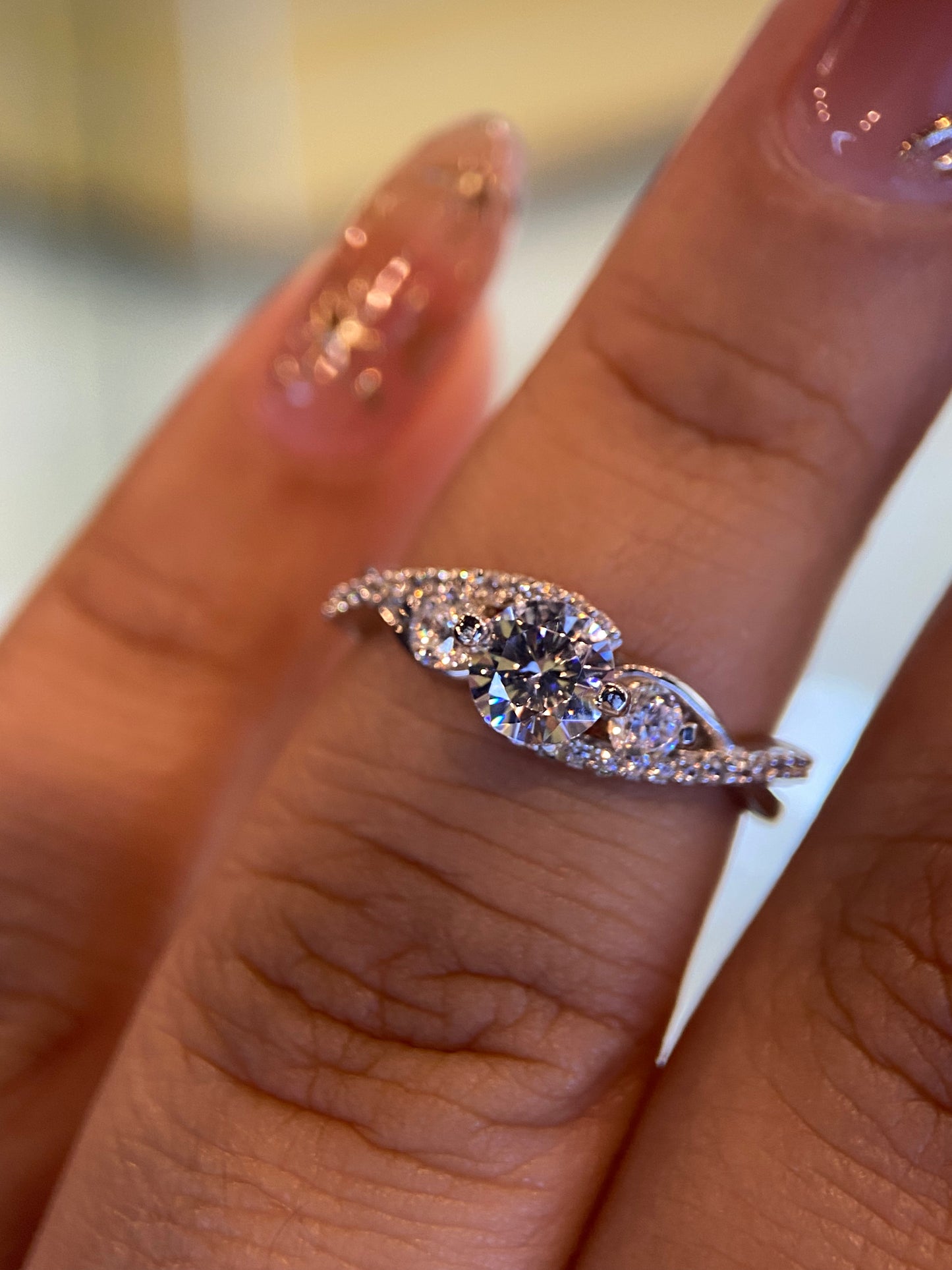 Anillo de compromiso en oro