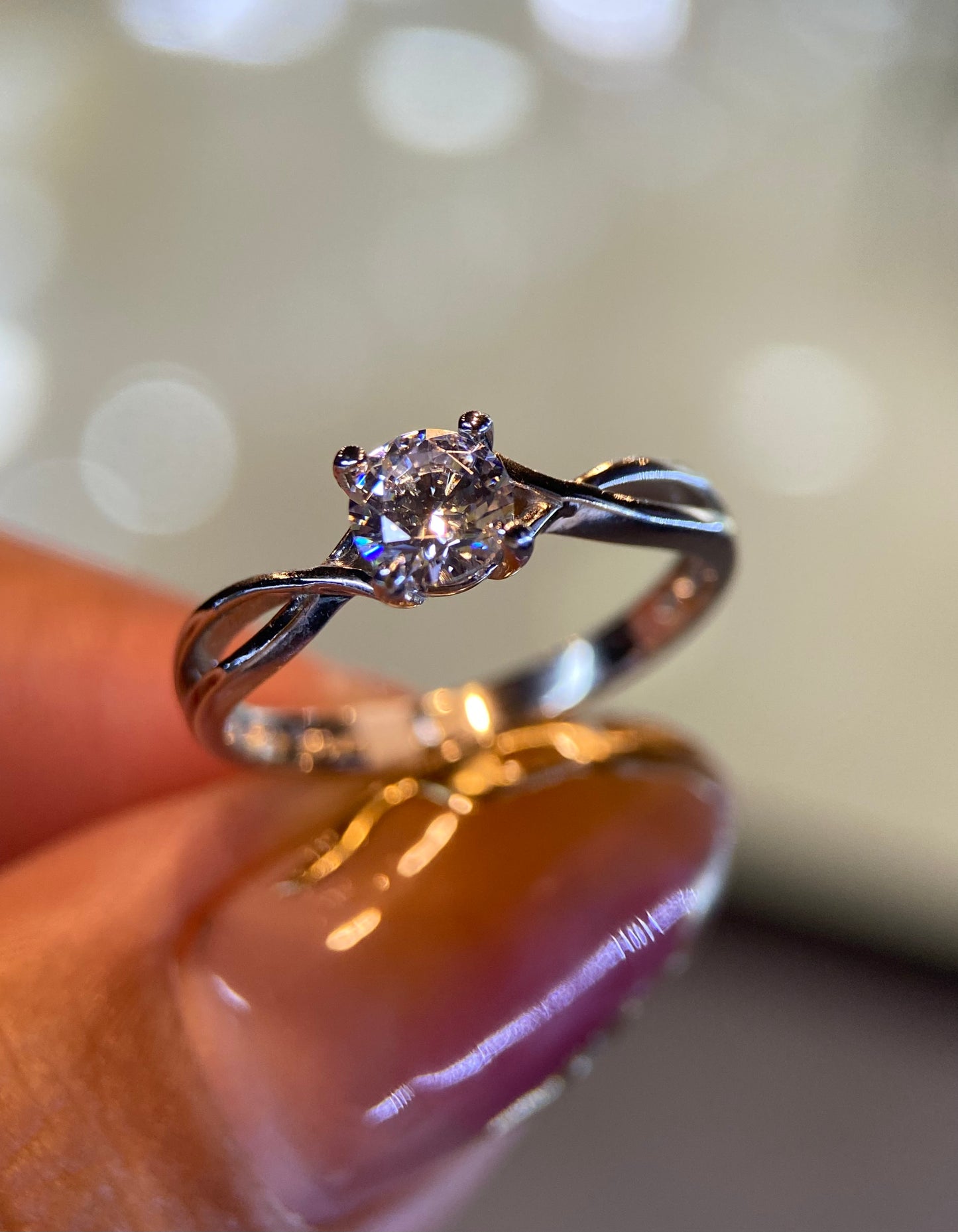 Anillo de compromiso en oro