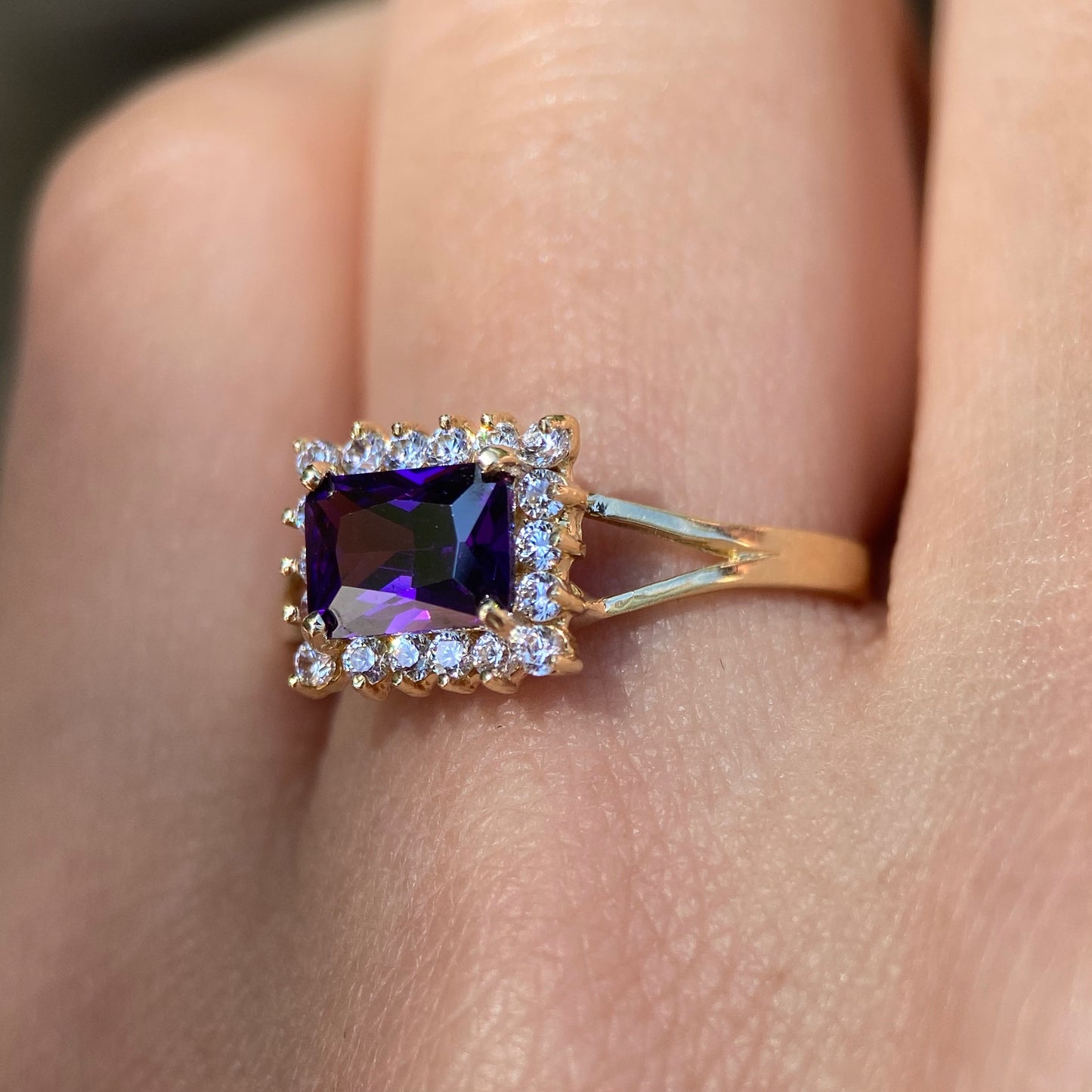 Anillo de compromiso en oro
