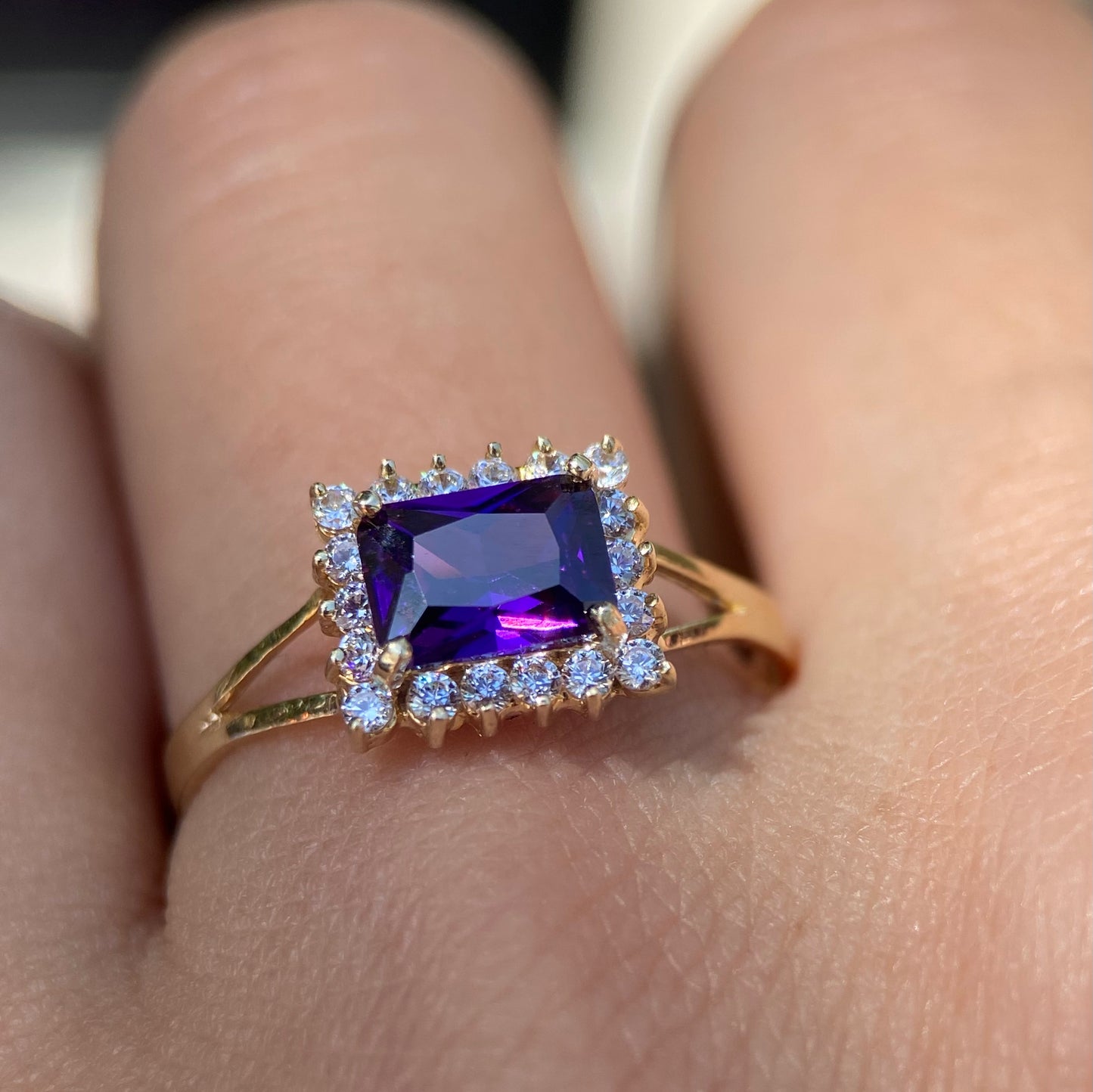 Anillo de compromiso en oro