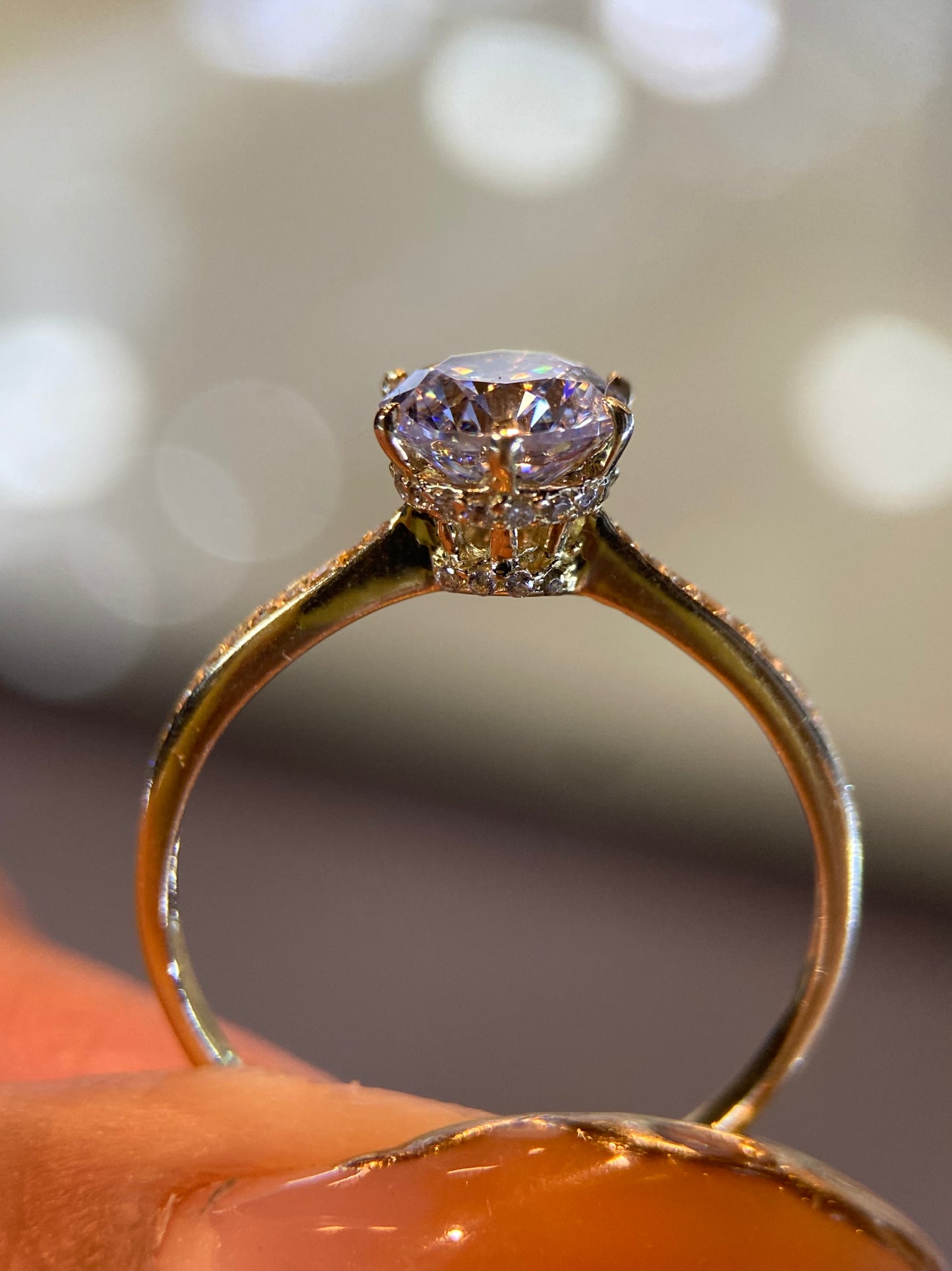 Anillo de compromiso en oro