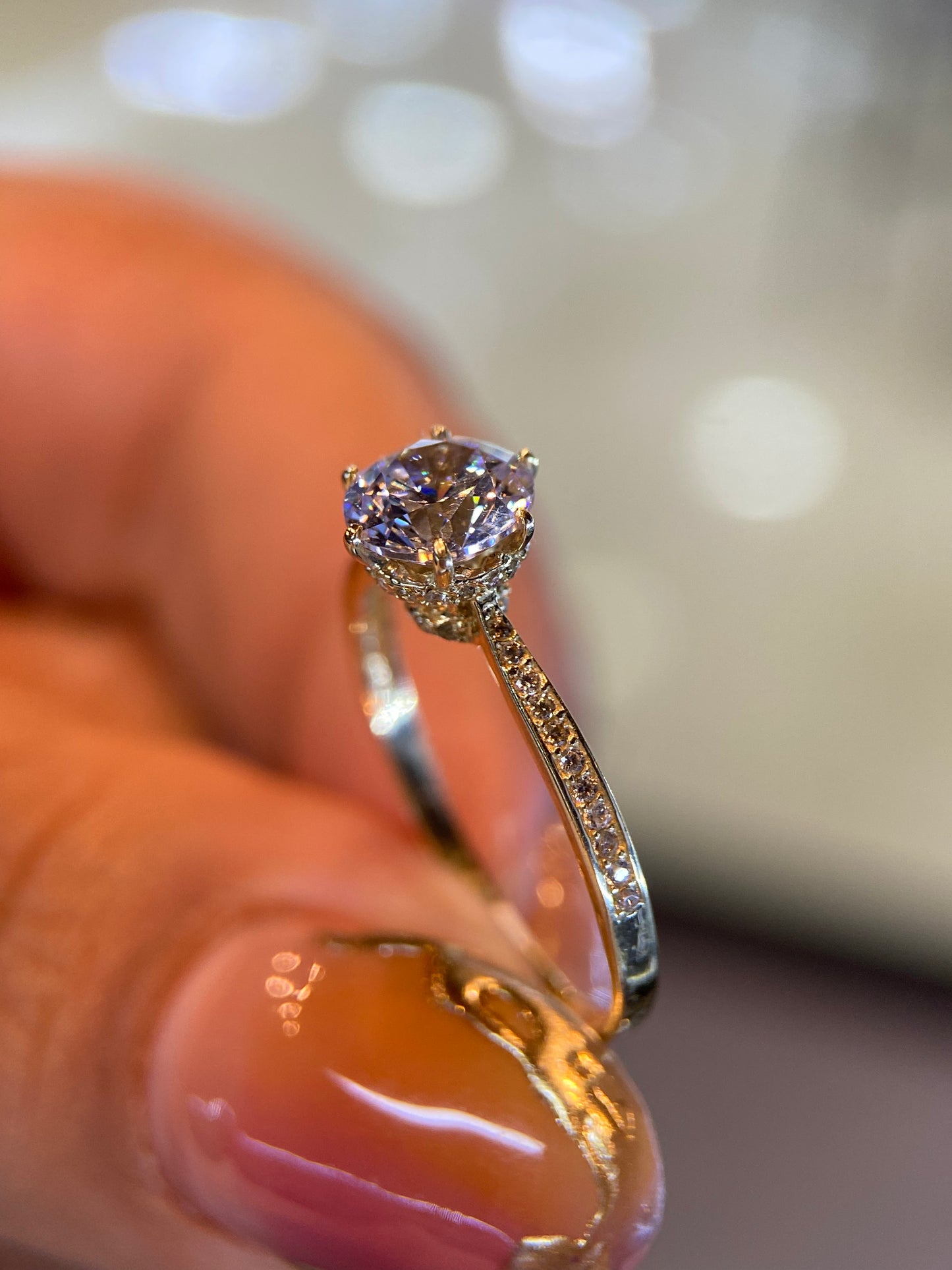 Anillo de compromiso en oro