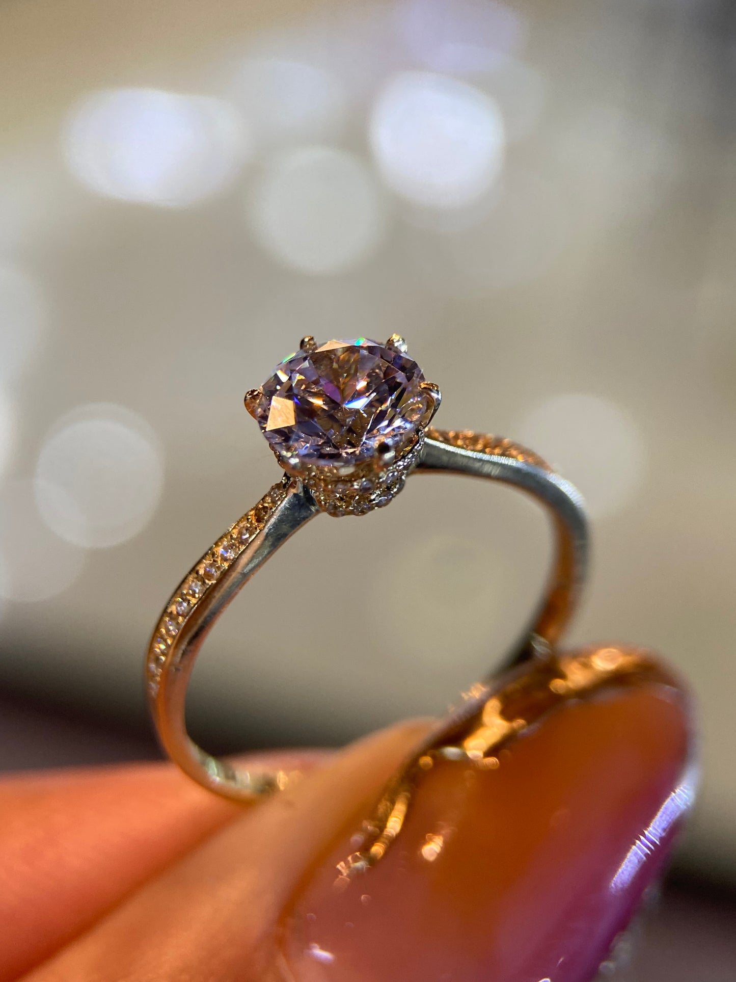 Anillo de compromiso en oro