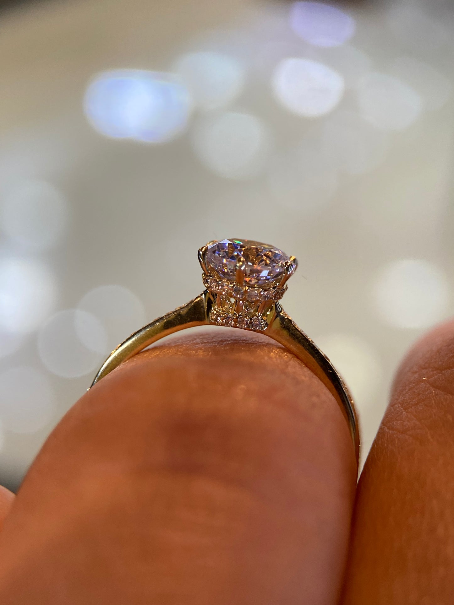 Anillo de compromiso en oro
