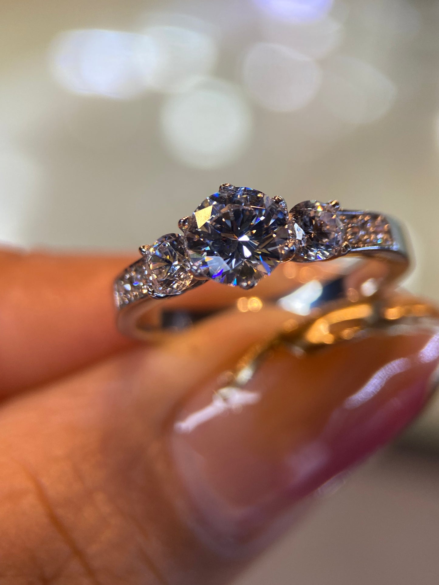 Anillo de compromiso en oro
