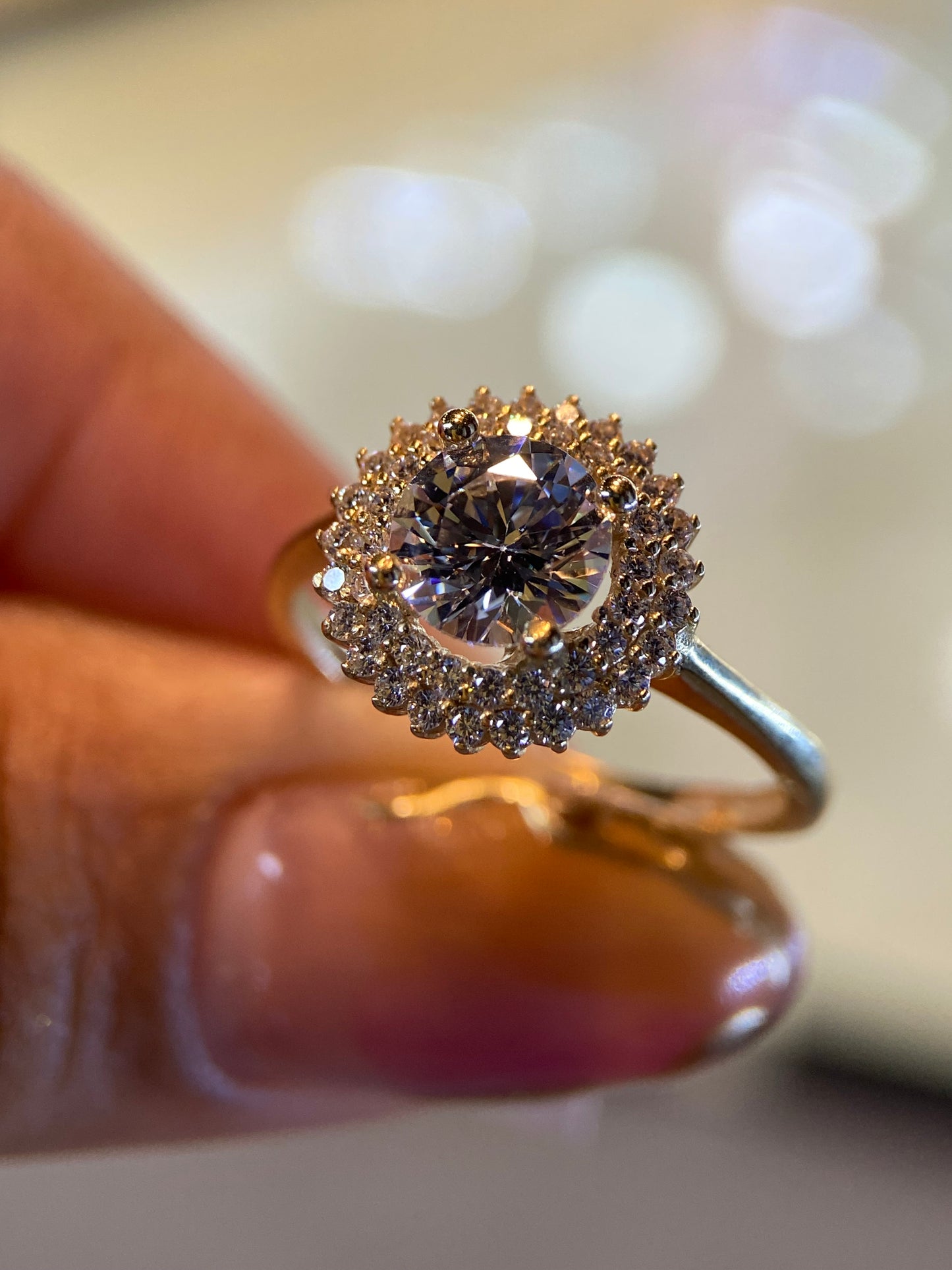 Anillo de compromiso en oro