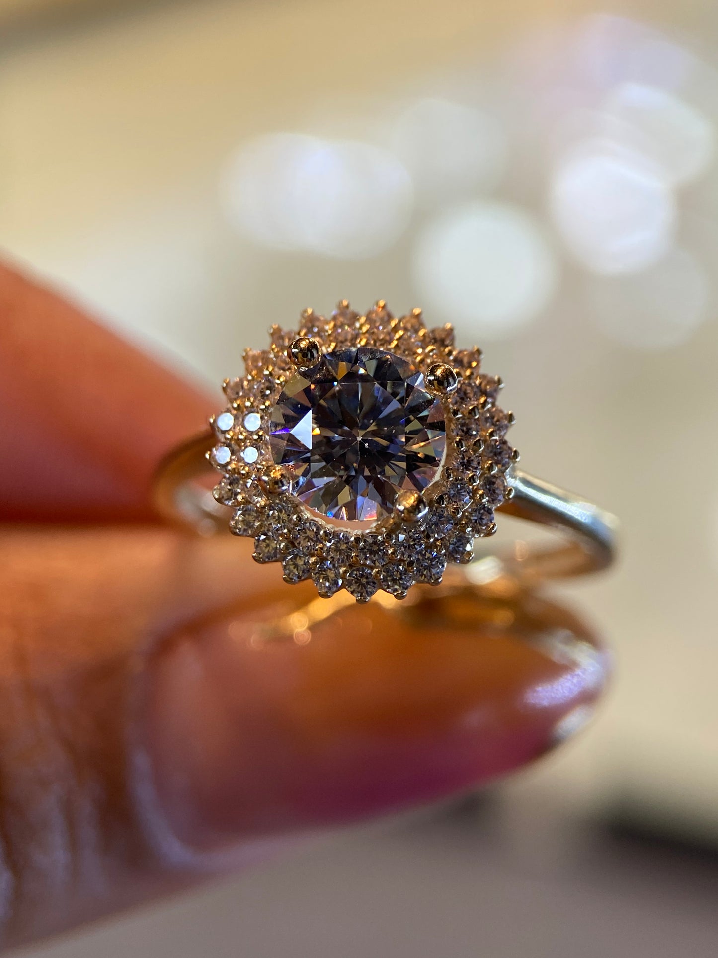 Anillo de compromiso en oro