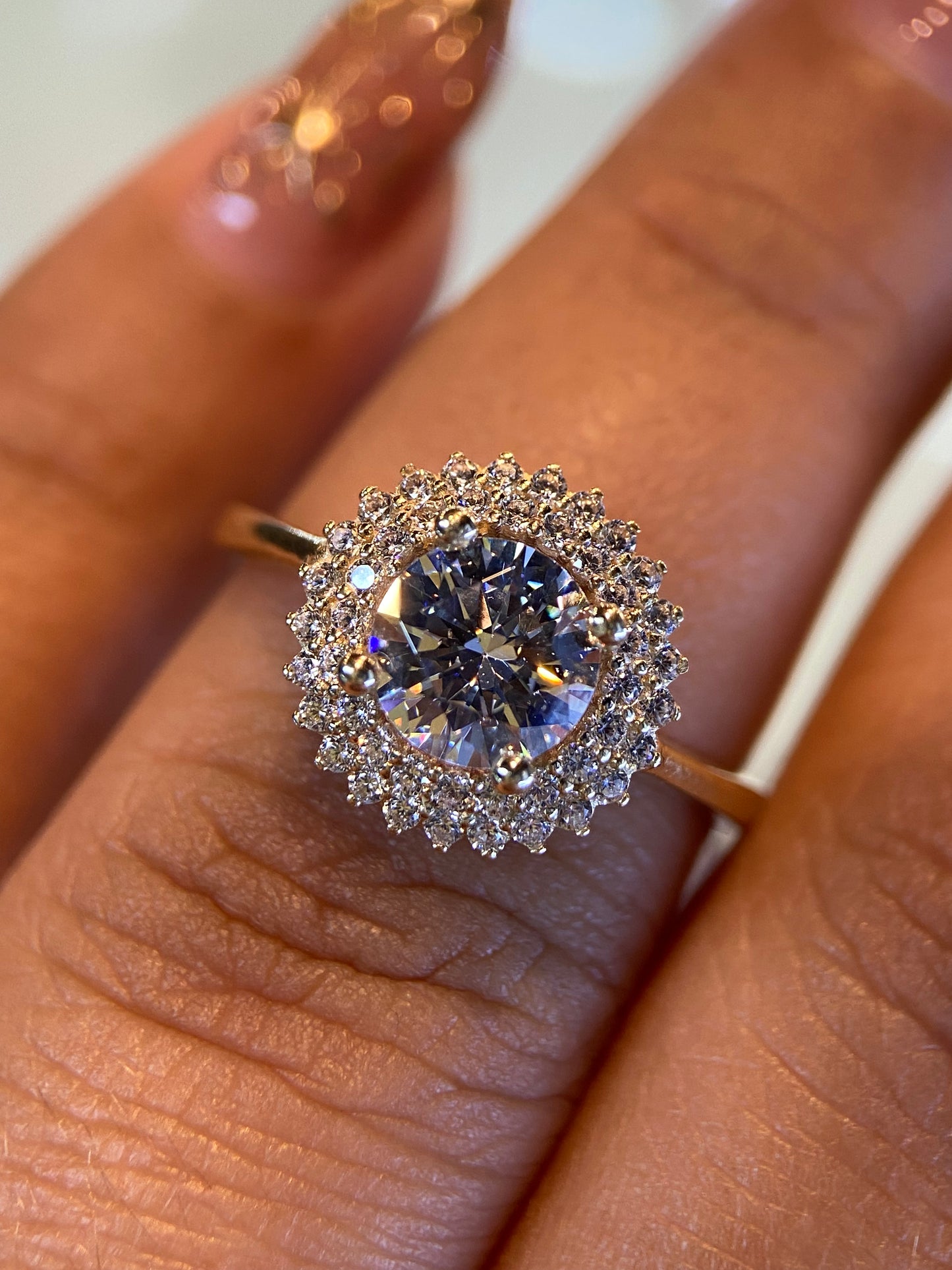 Anillo de compromiso en oro