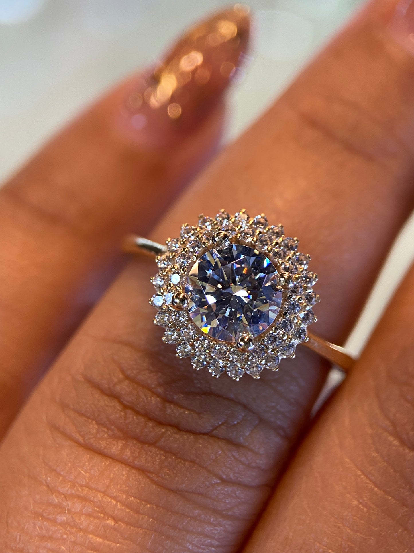 Anillo de compromiso en oro