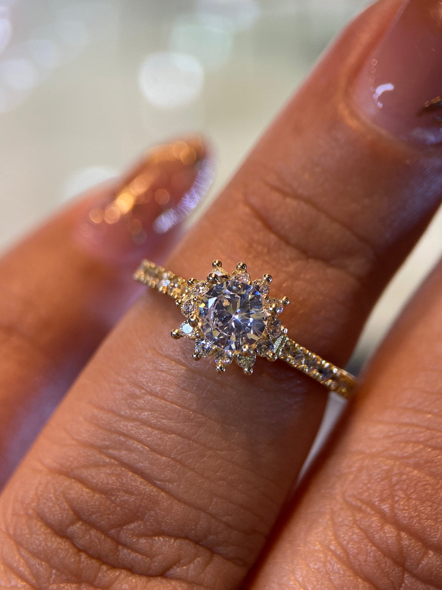 Anillo de compromiso en oro