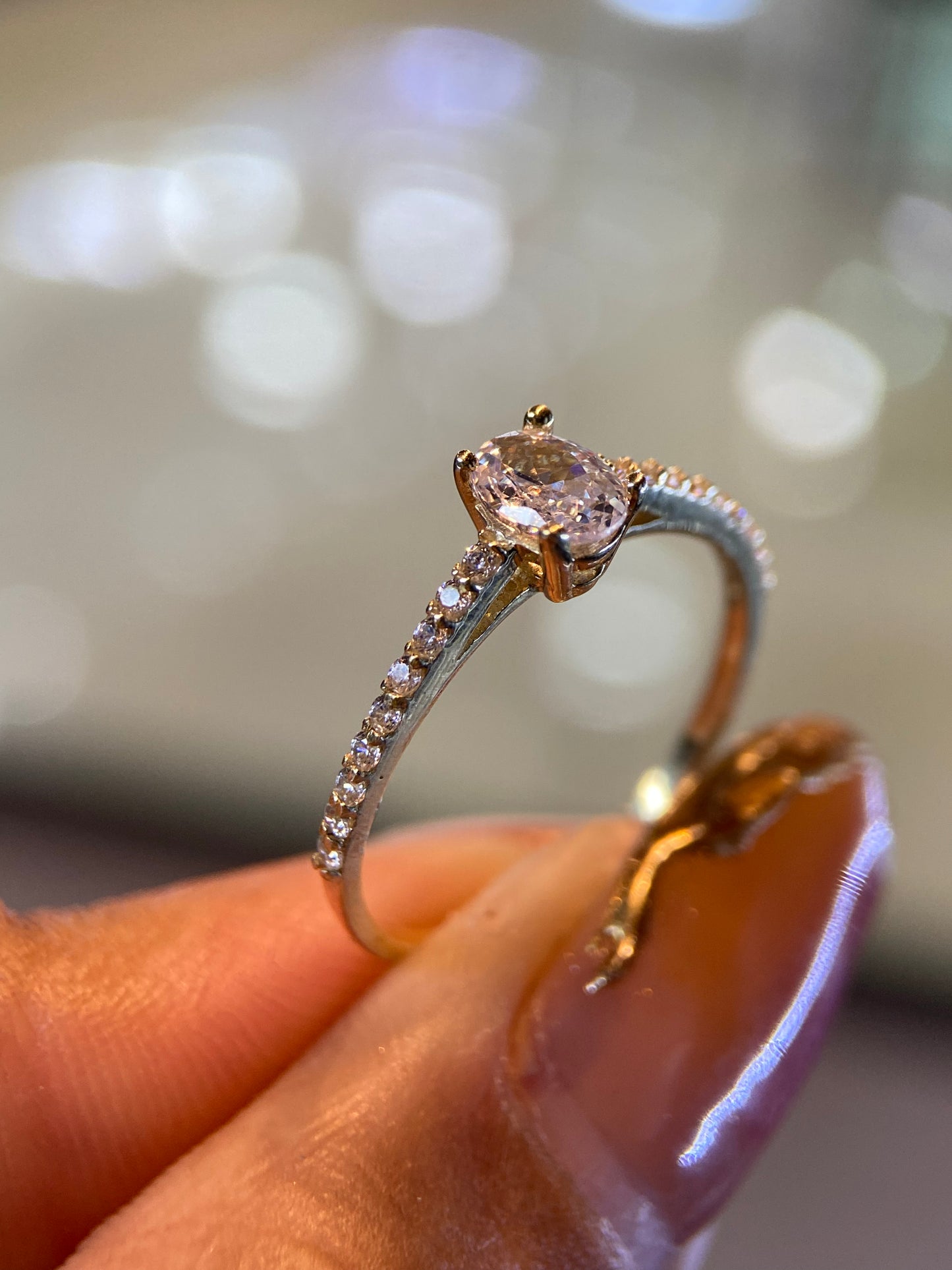 Anillo de compromiso en oro