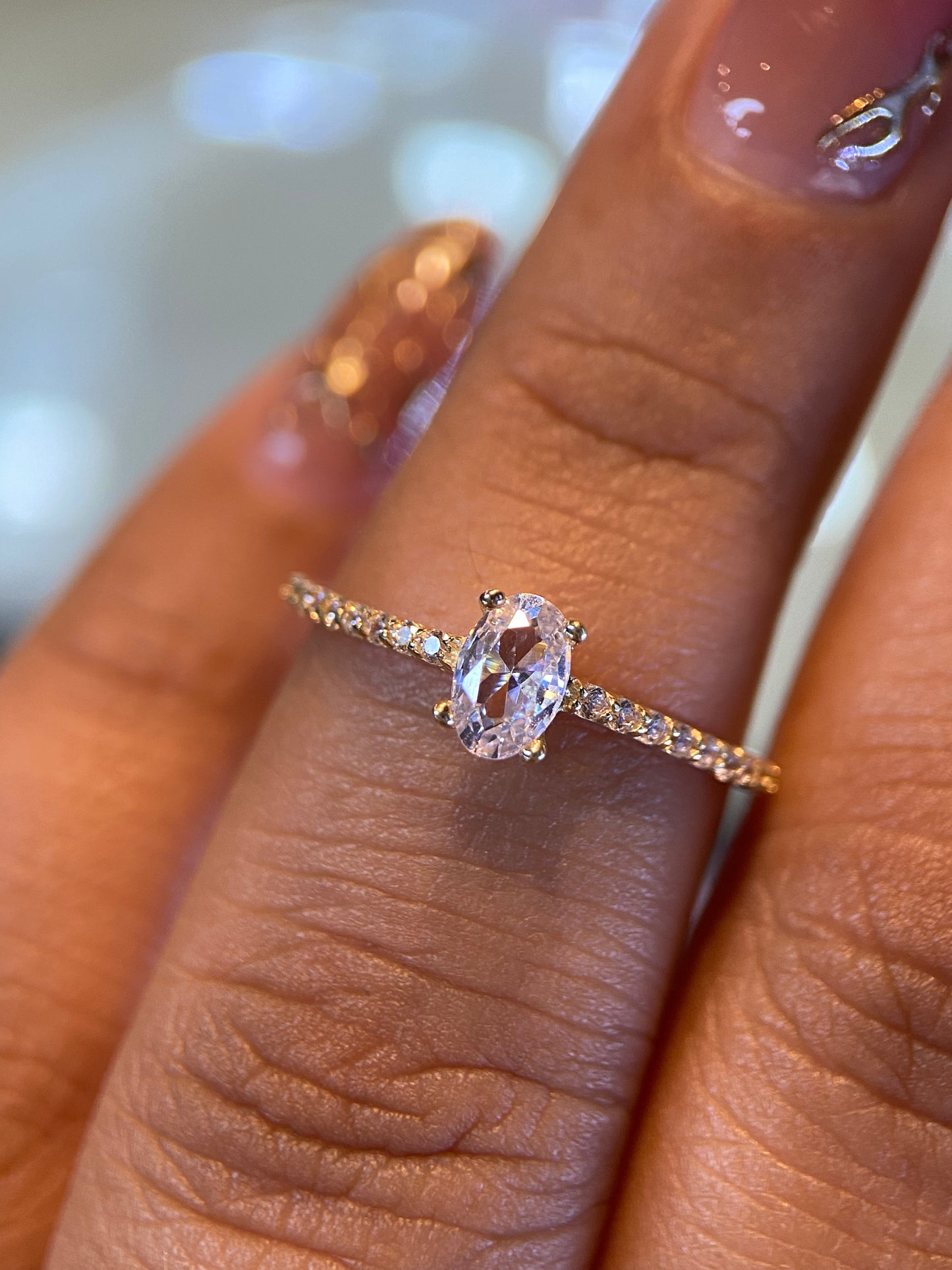 Anillo de compromiso en oro