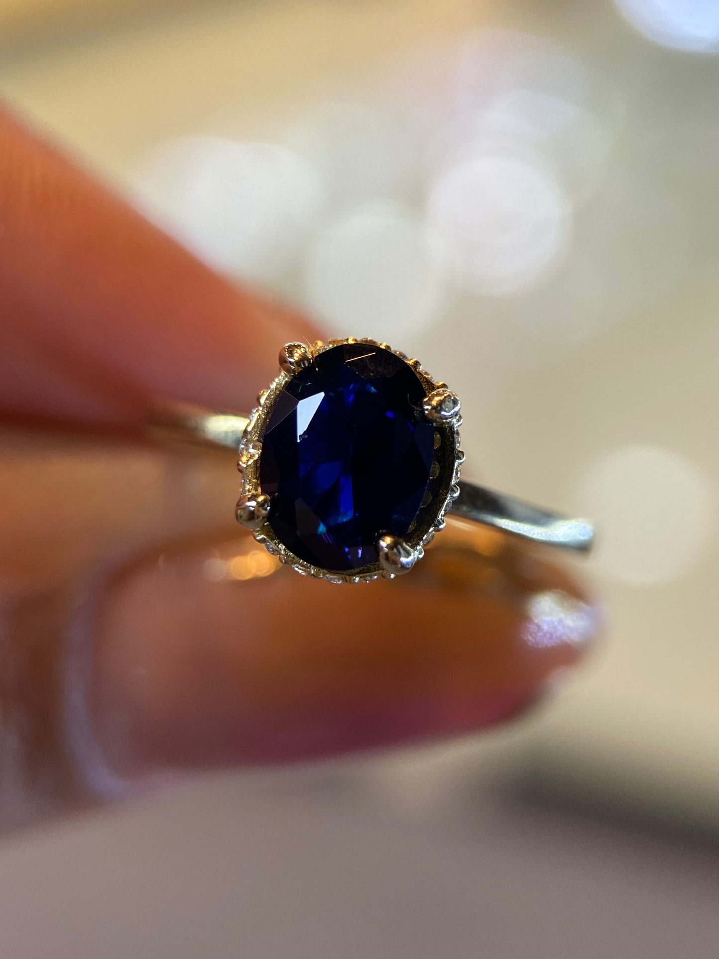Anillo de compromiso en oro
