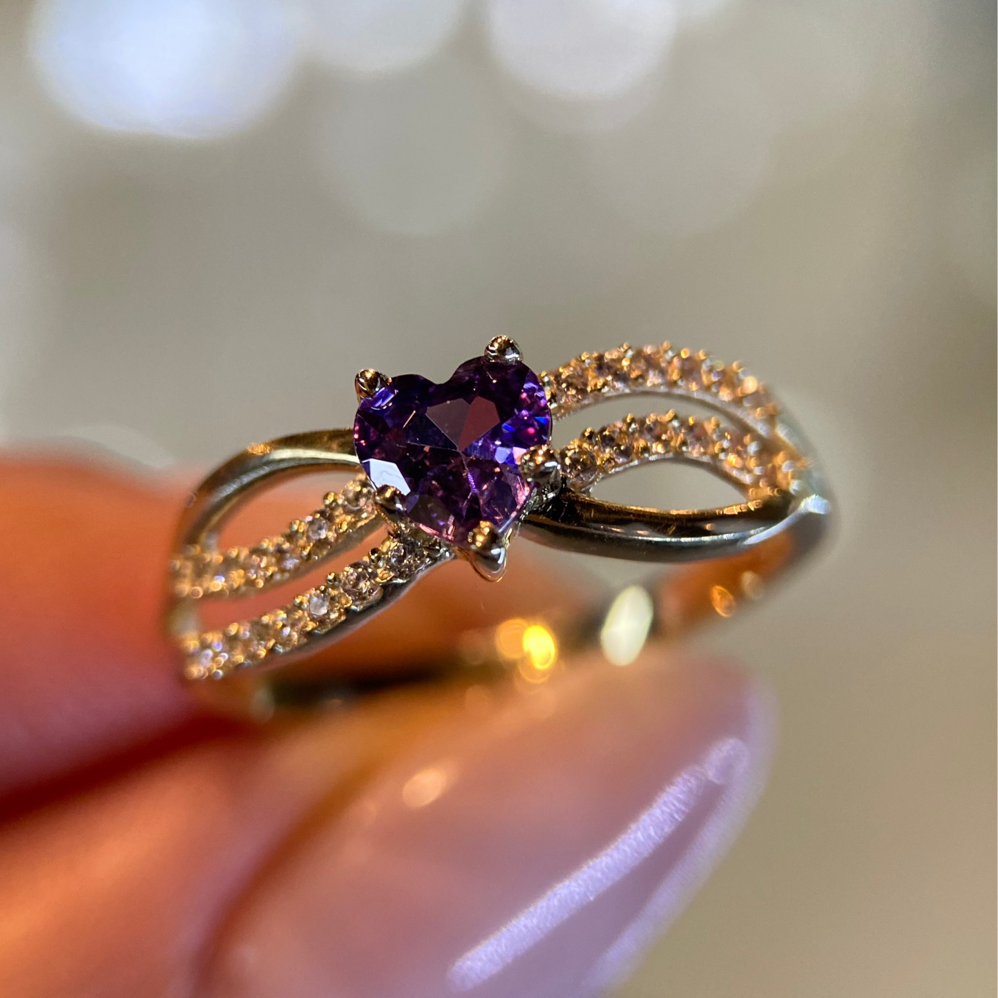 Anillo de compromiso en oro