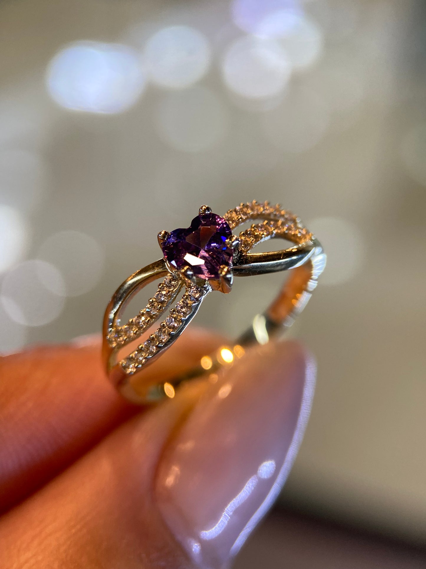 Anillo de compromiso en oro
