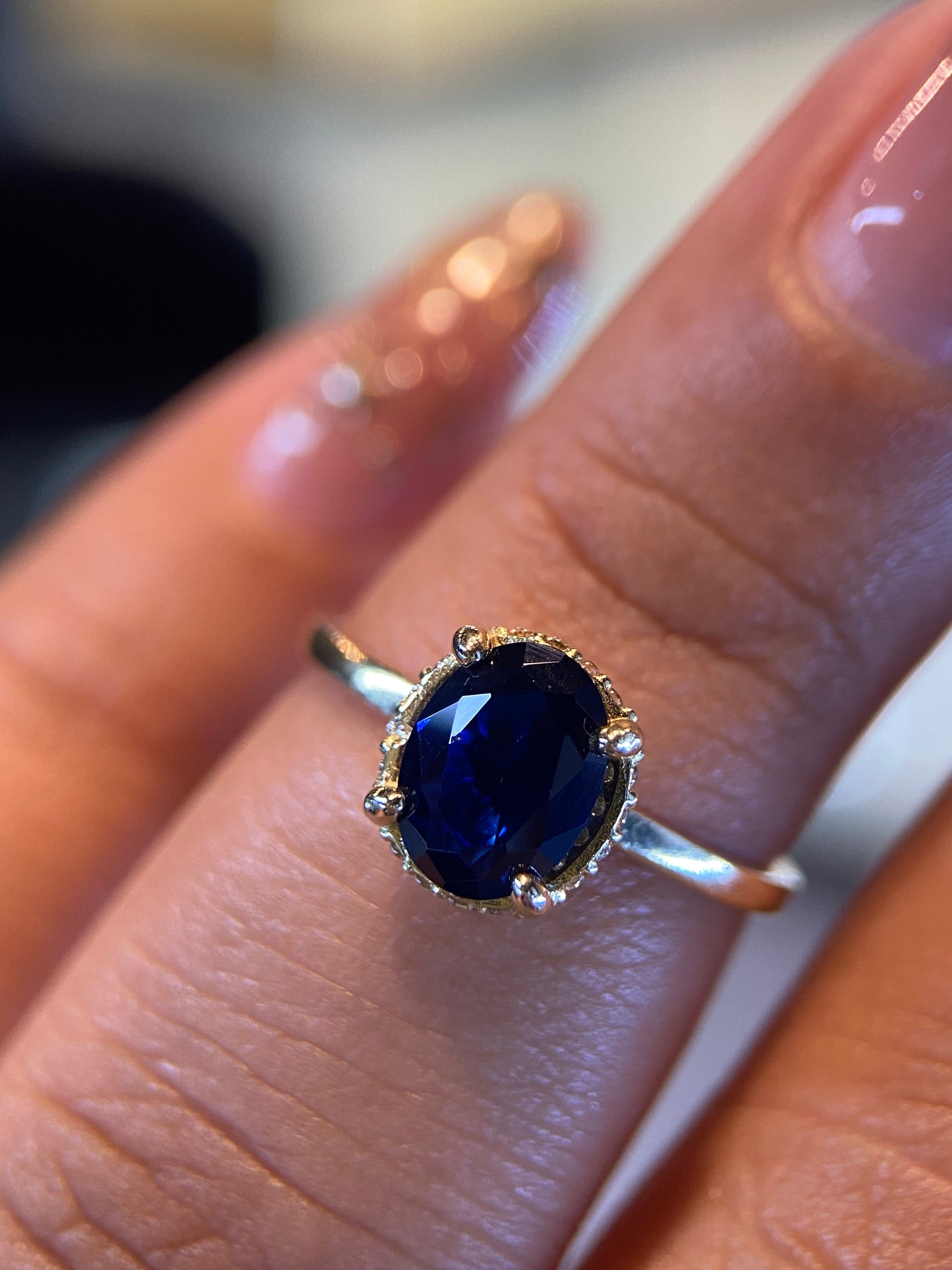 Anillo de compromiso en oro