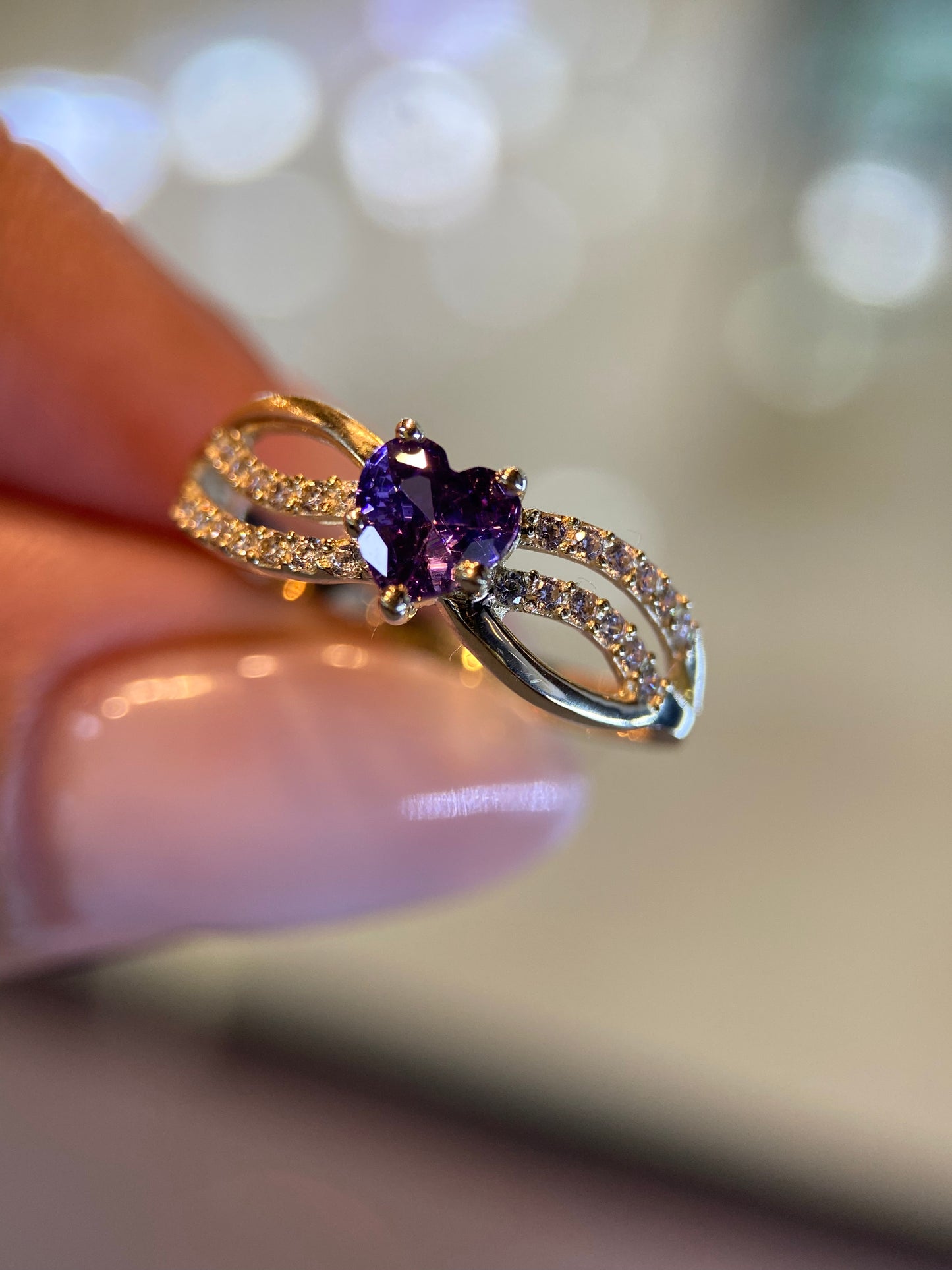Anillo de compromiso en oro