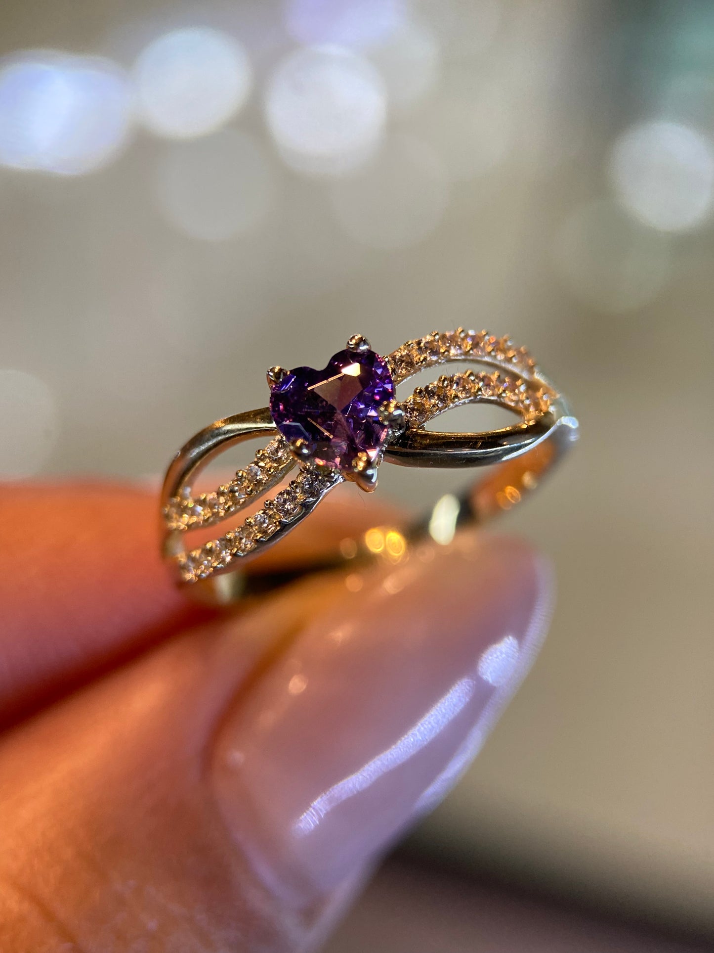 Anillo de compromiso en oro