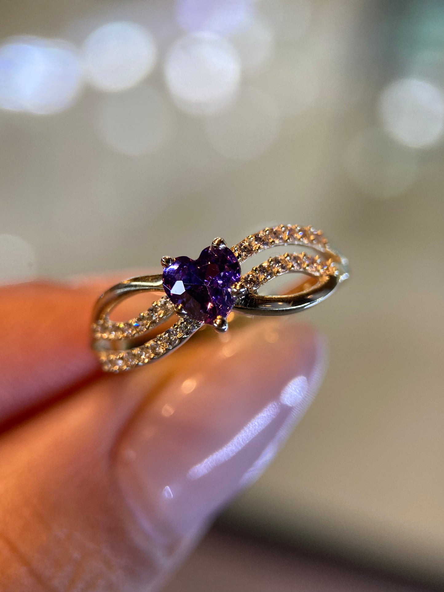 Anillo de compromiso en oro