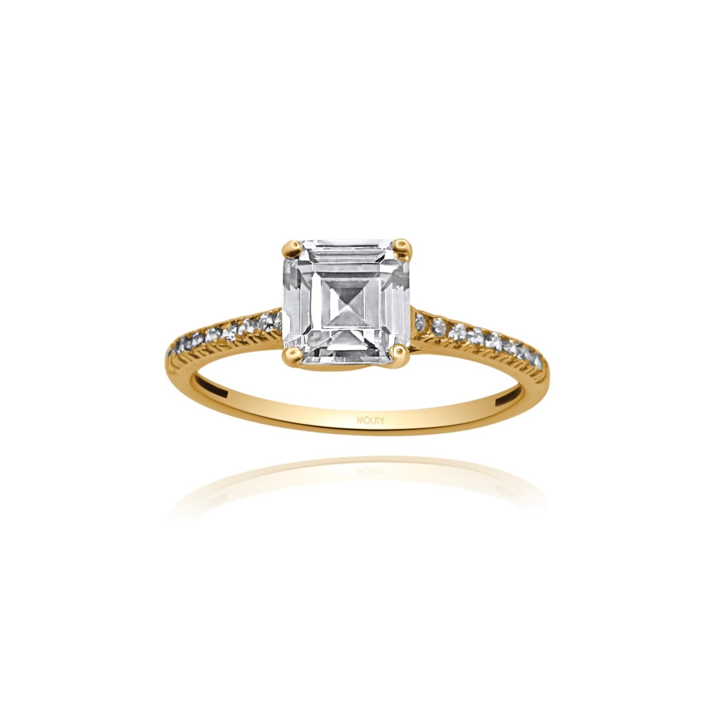 Anillo de compromiso en oro