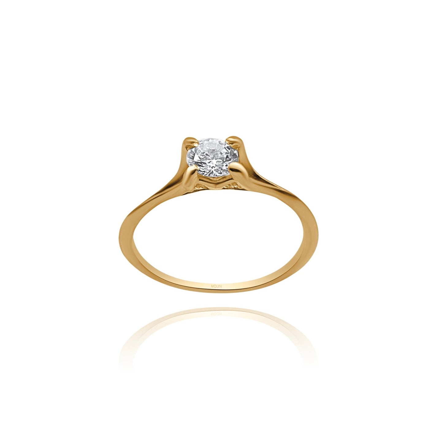 Anillo de compromiso en oro