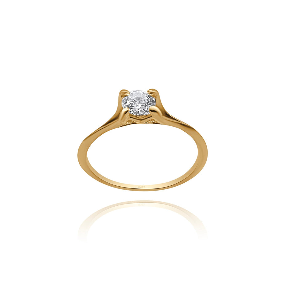 Anillo de compromiso en oro