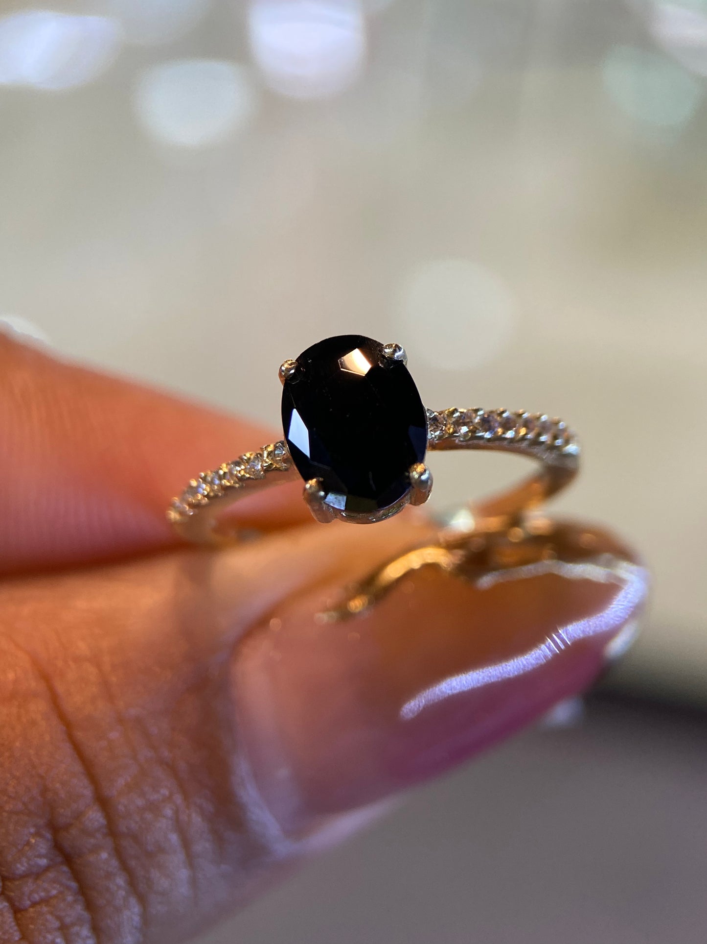 Anillo de compromiso en oro