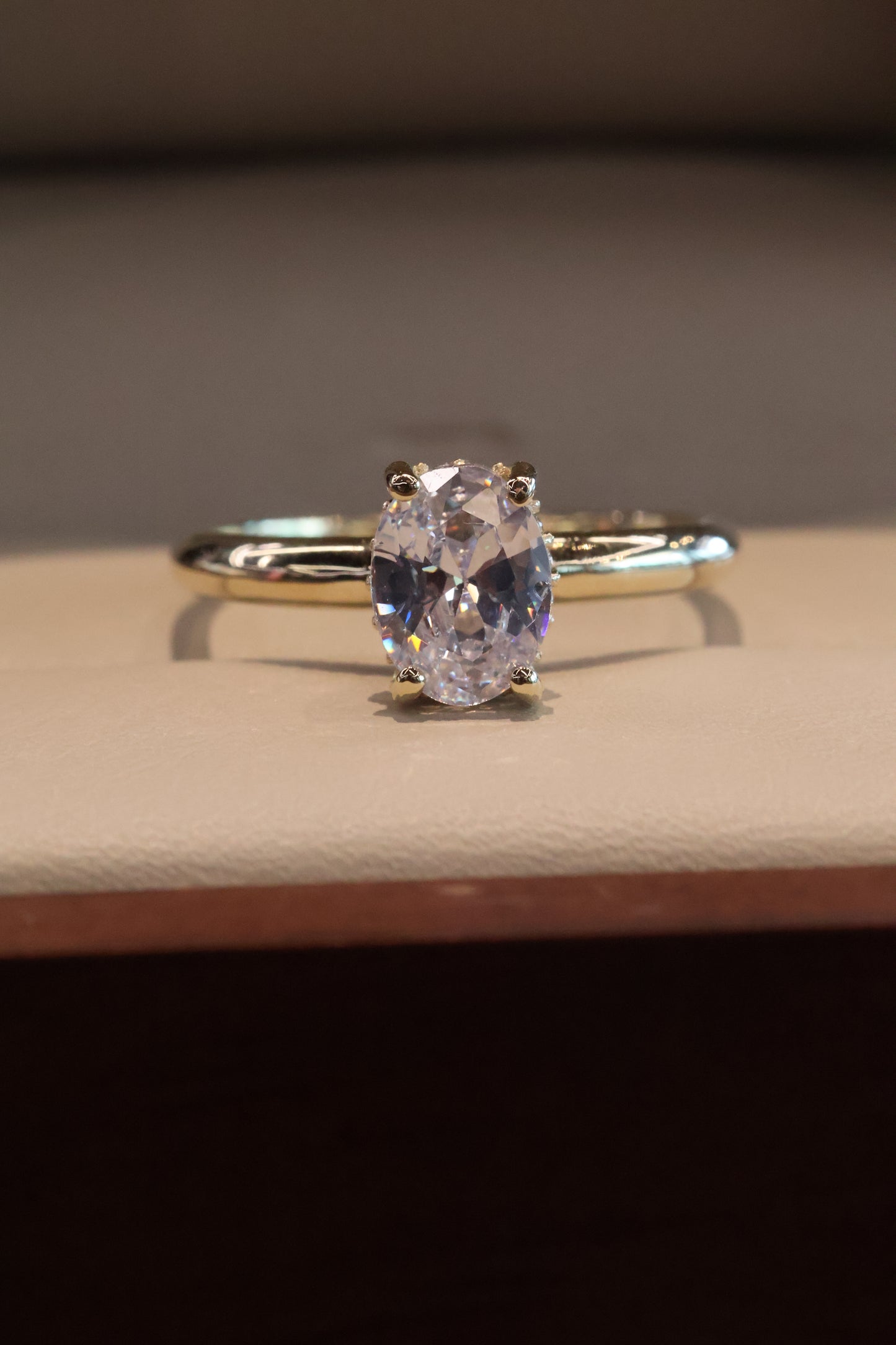 Anillo de compromiso en oro