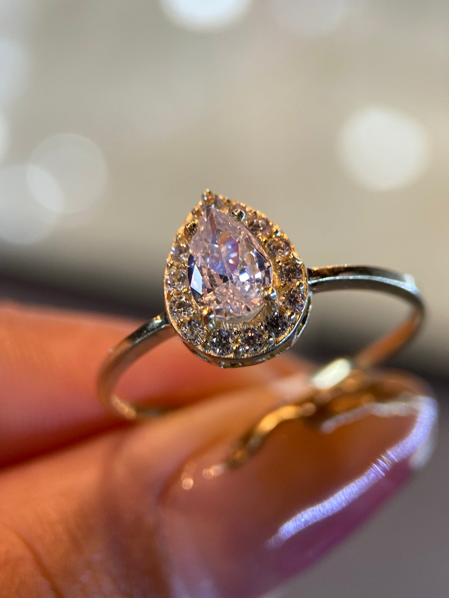 Anillo de compromiso en oro