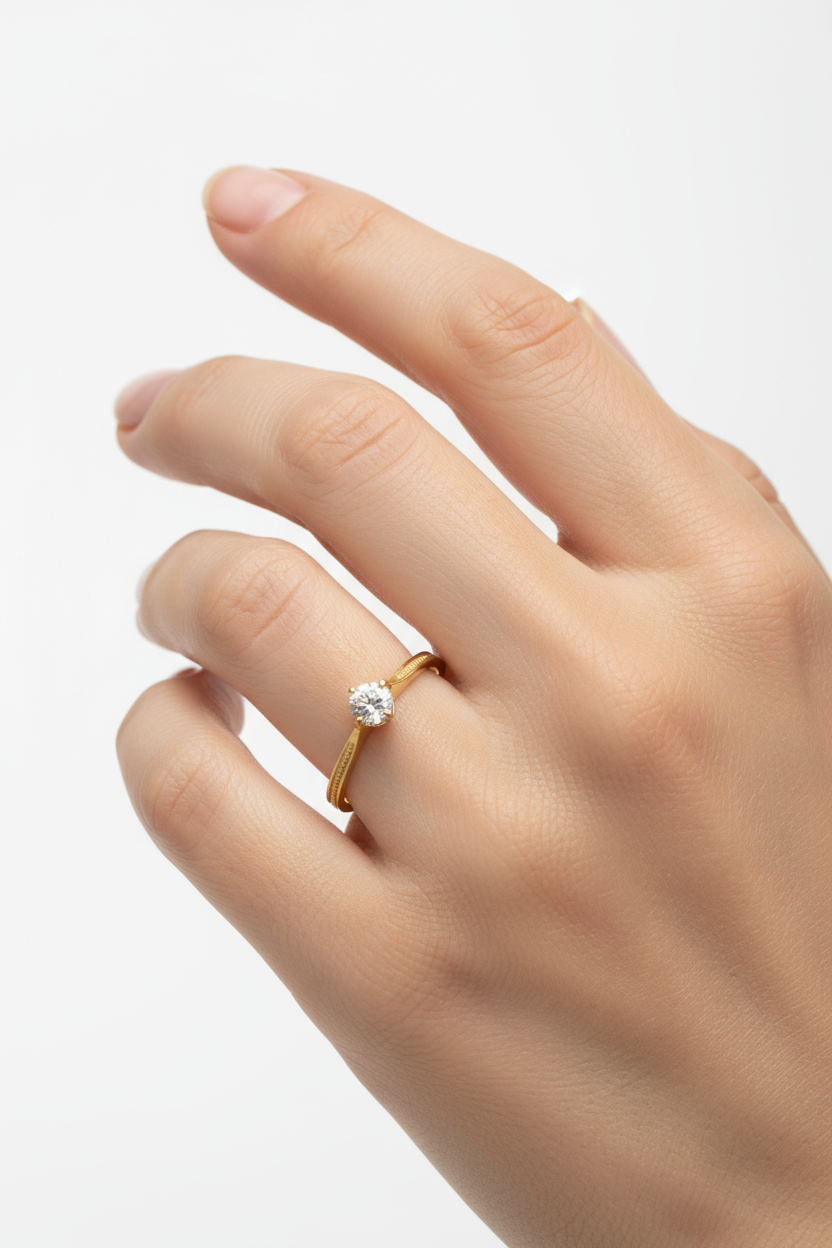 Anillo Lahia en oro 0.15 ct