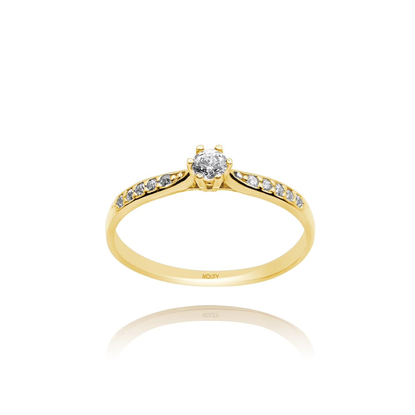 Anillo de compromiso en oro