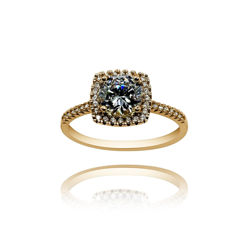 Anillo de compromiso en oro