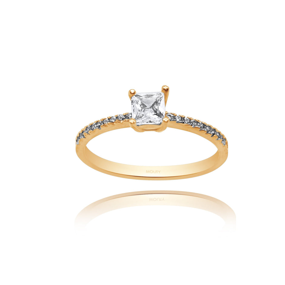 Anillo de compromiso en oro