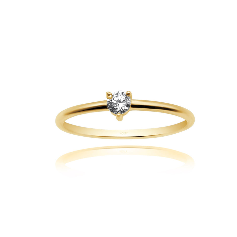 Anillo de compromiso en oro