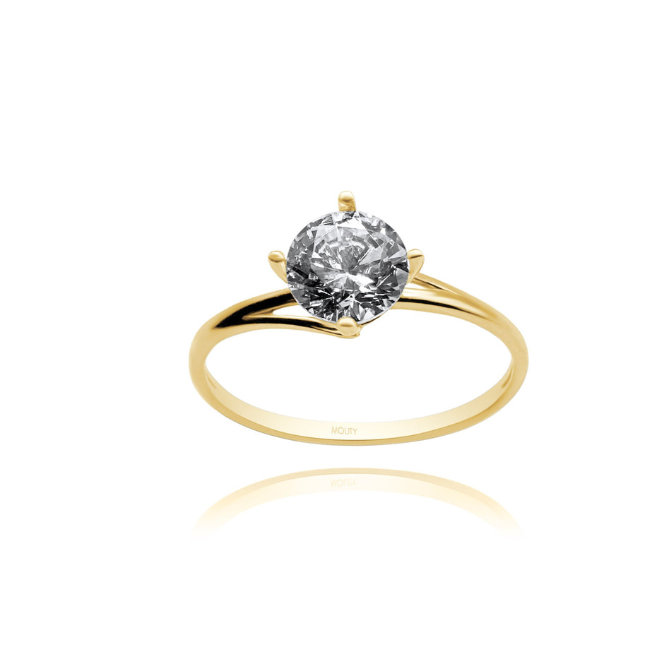 Anillo de compromiso en oro