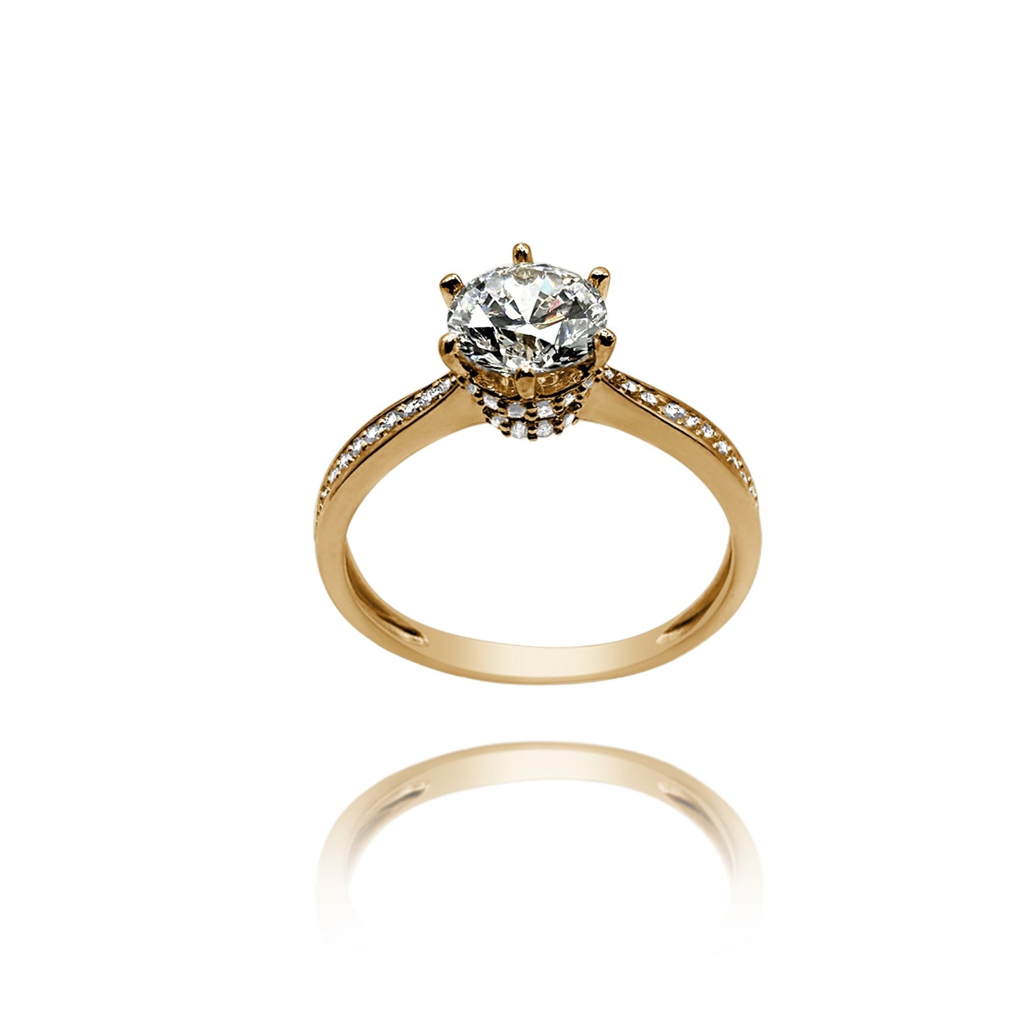 Anillo de compromiso en oro