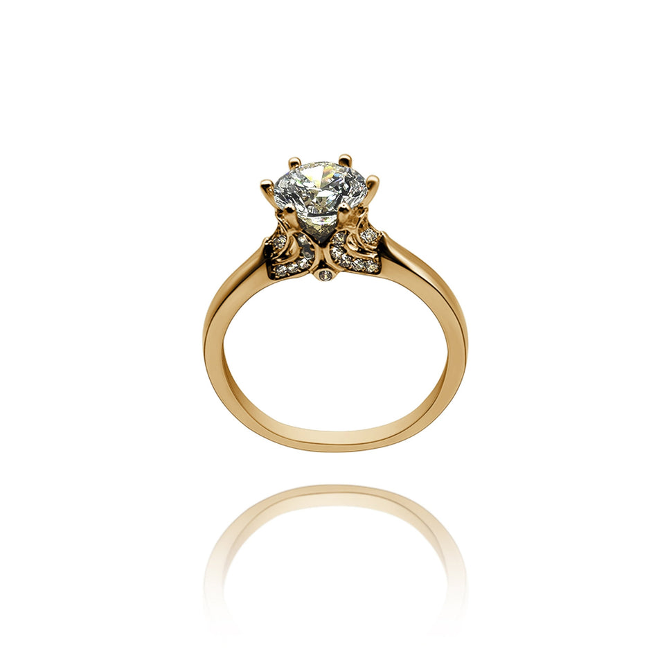 Anillo de compromiso en oro