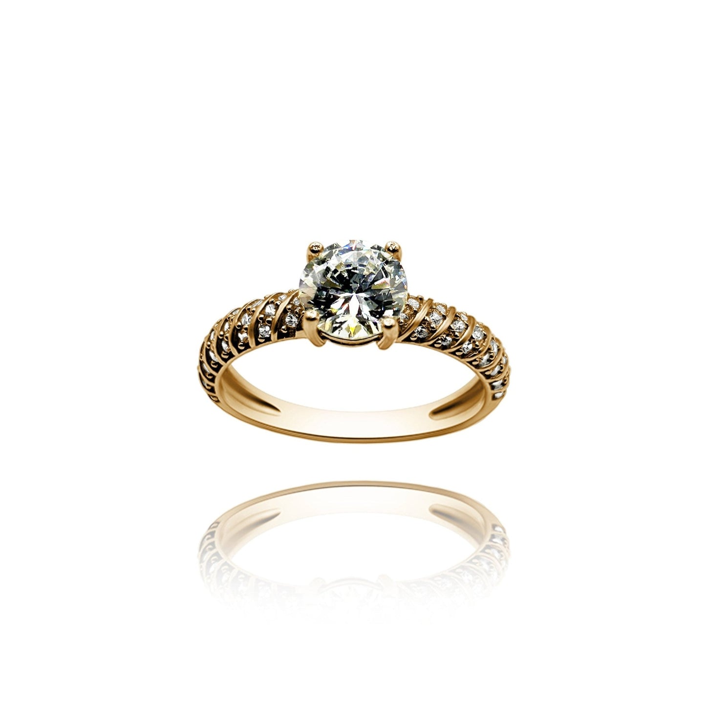 Anillo de compromiso en oro