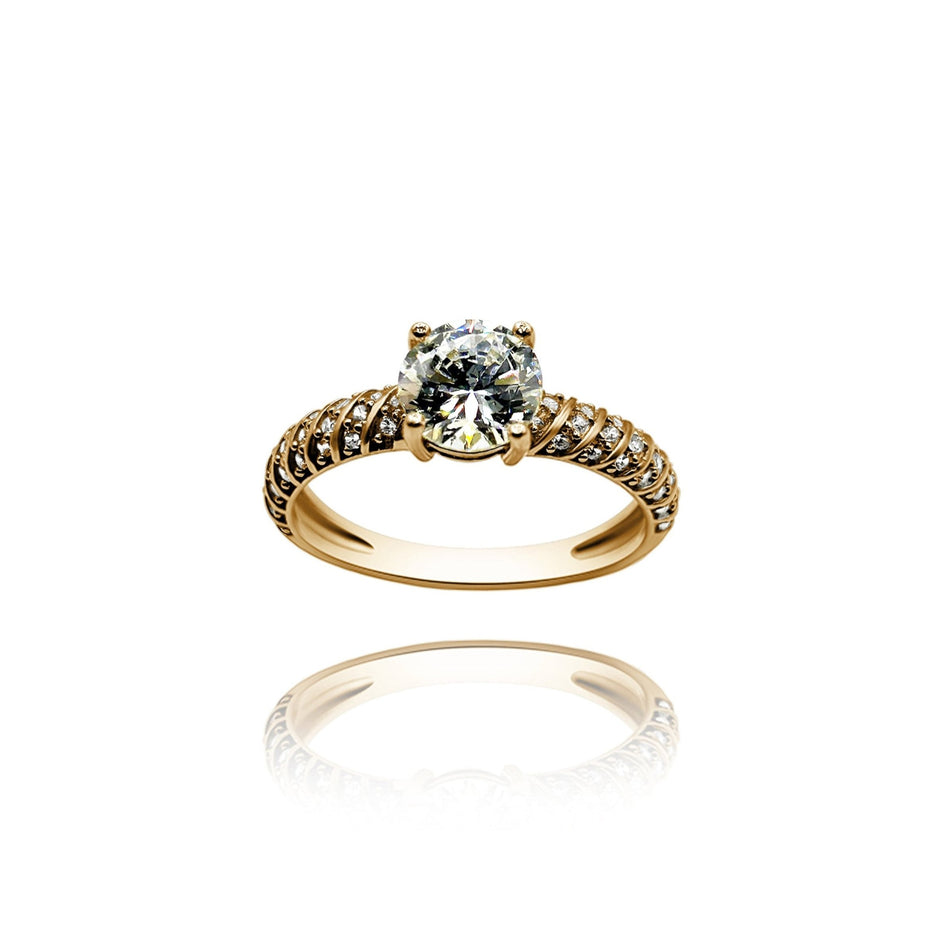 Anillo de compromiso en oro