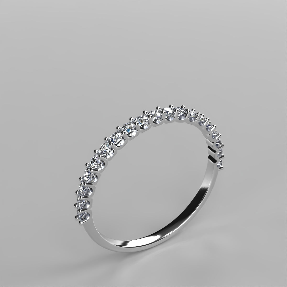 Media Churumbela Mindi en oro con diamante natural 0.28 ct