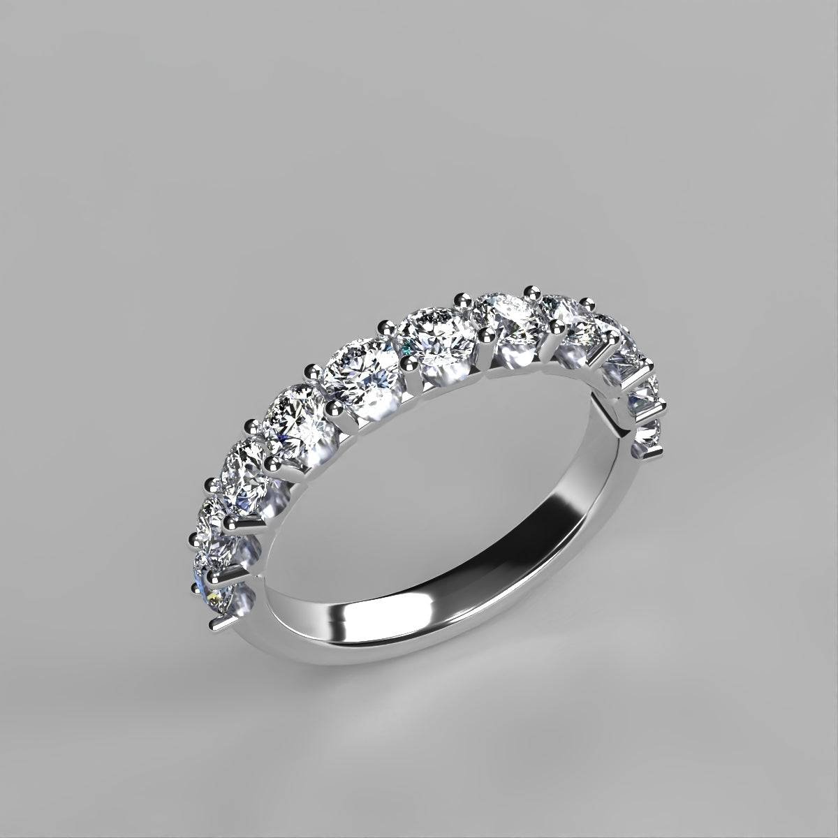 Media Churumbela Mindi en oro con diamante natural 1.10 ct
